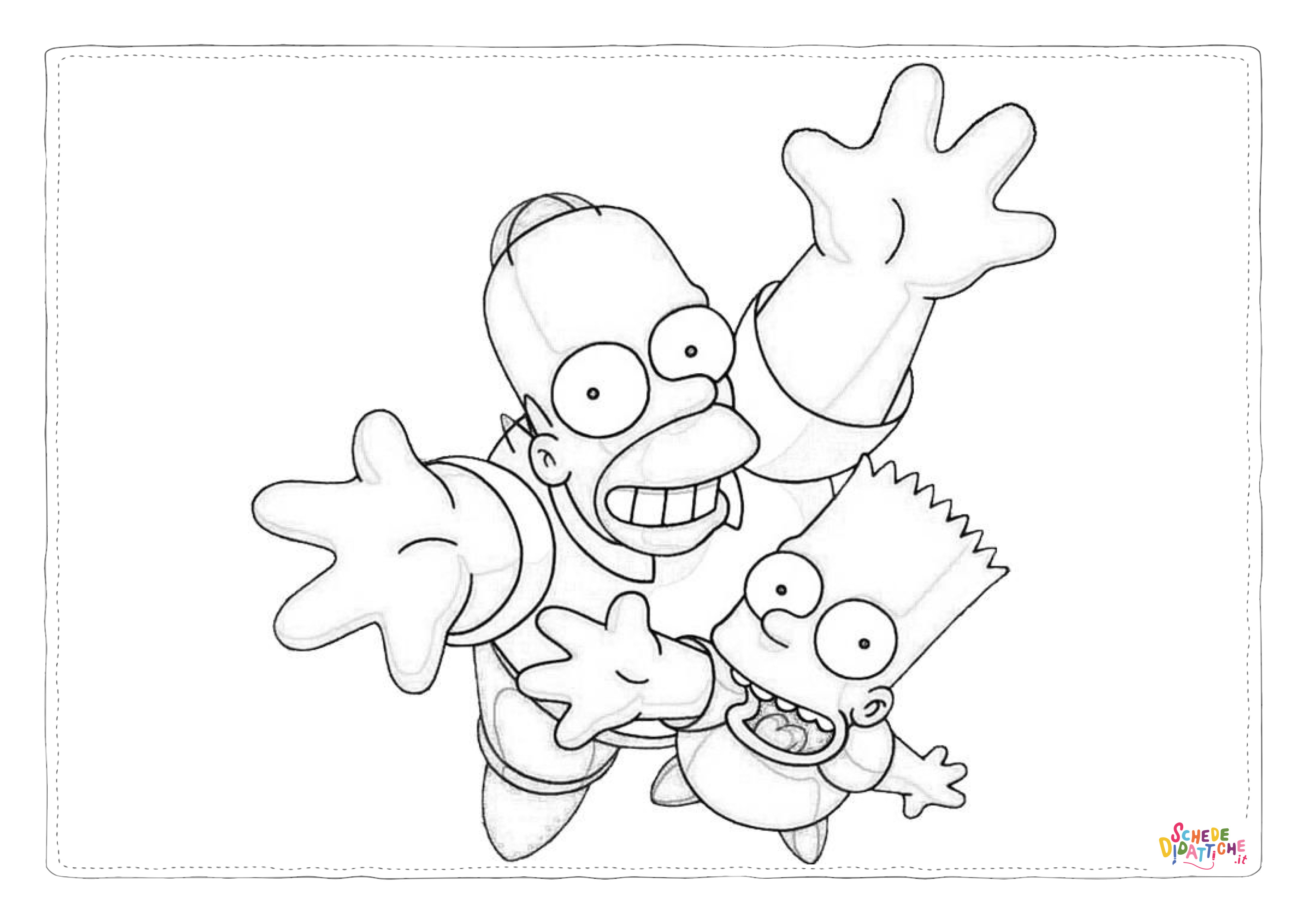 Disegno di I Simpson da stampare e colorare 32