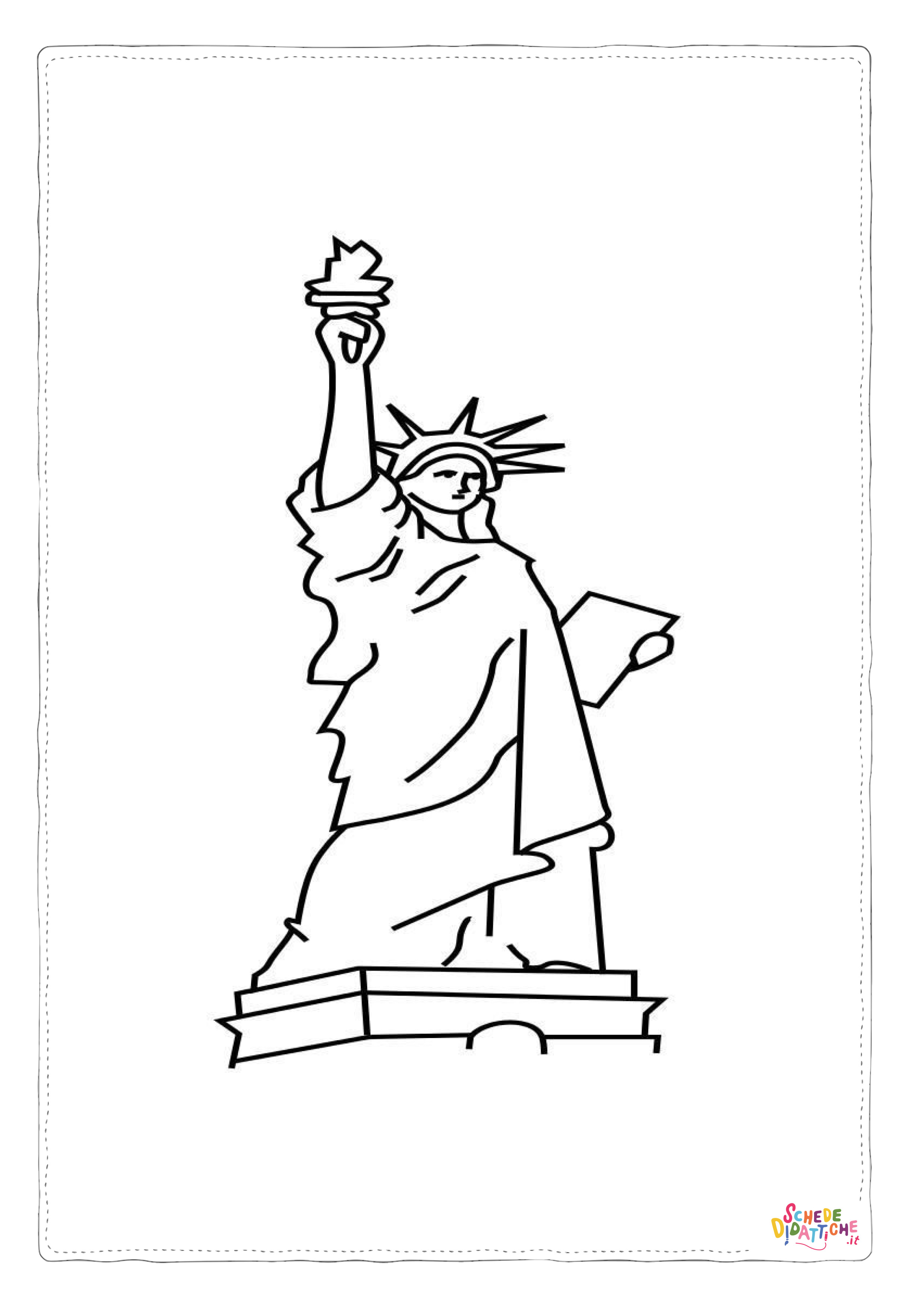 Disegno "Disegno di monumento famoso da stampare e colorare 39" Disegno di monumento famoso da stampare e colorare 39