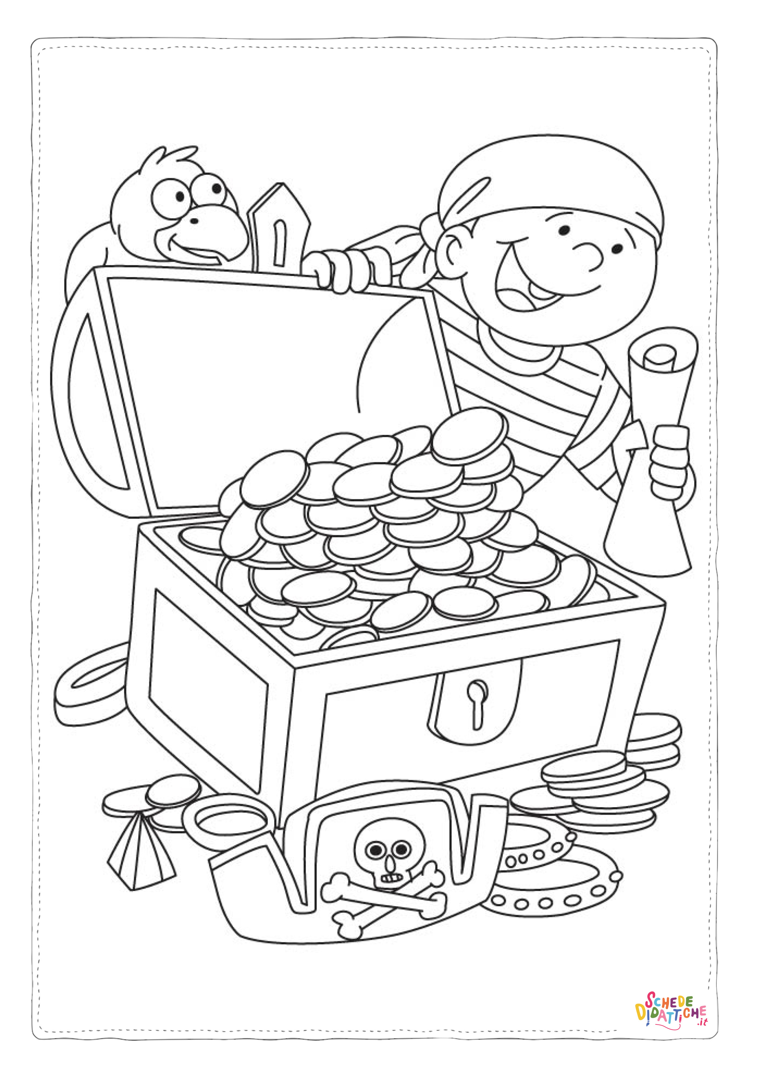 Disegno "Disegno di soldo da stampare e colorare 18" Disegno di soldo da stampare e colorare 18