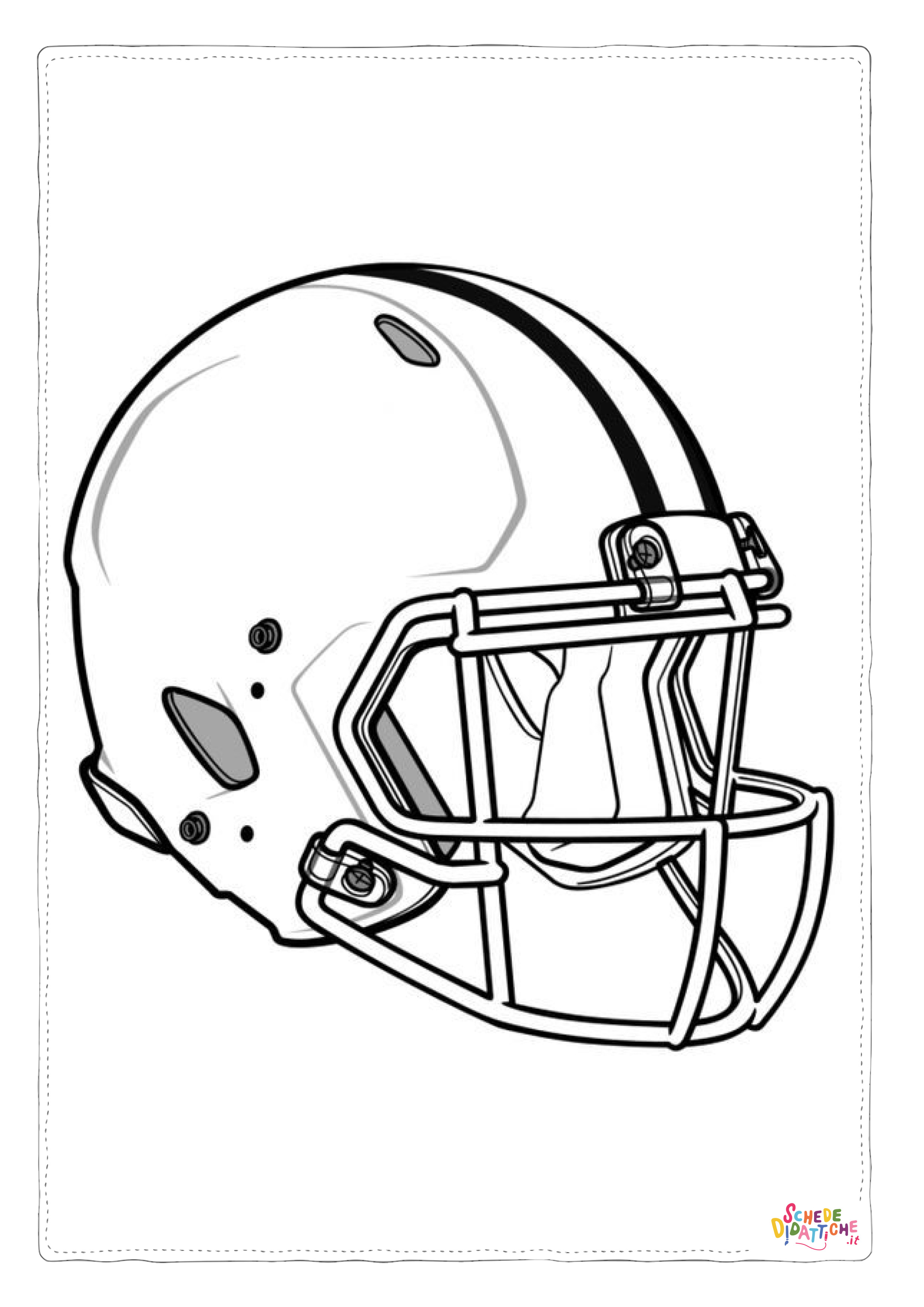 Disegno "Disegno di football americano da stampare e colorare 85" Disegno di football americano da stampare e colorare 85