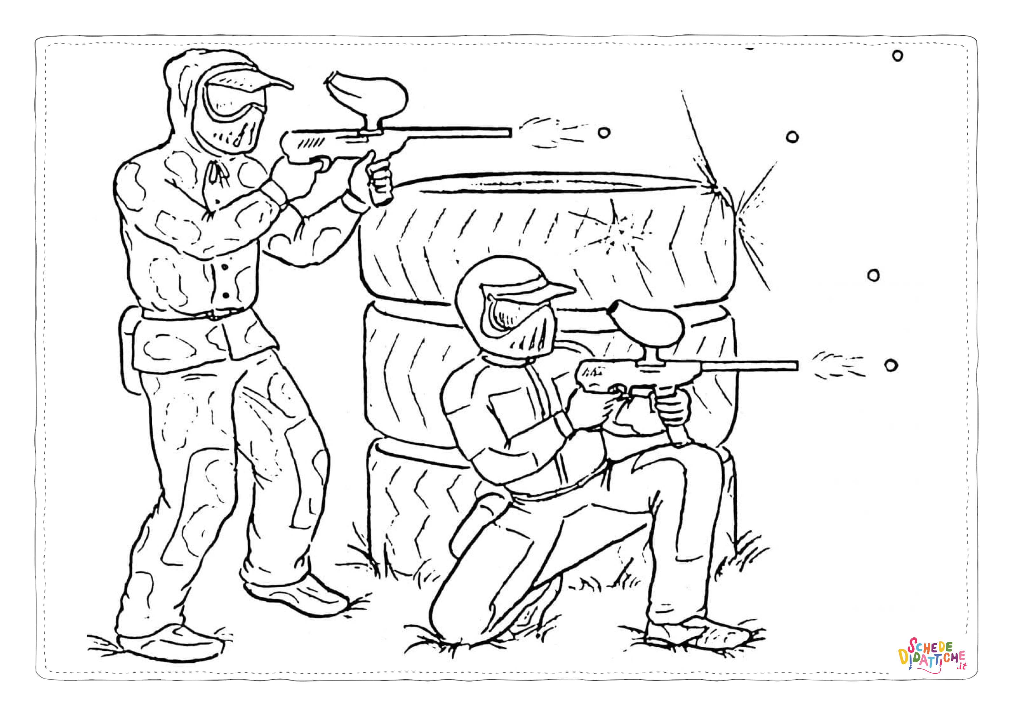 Disegno di soldato da stampare e colorare 22