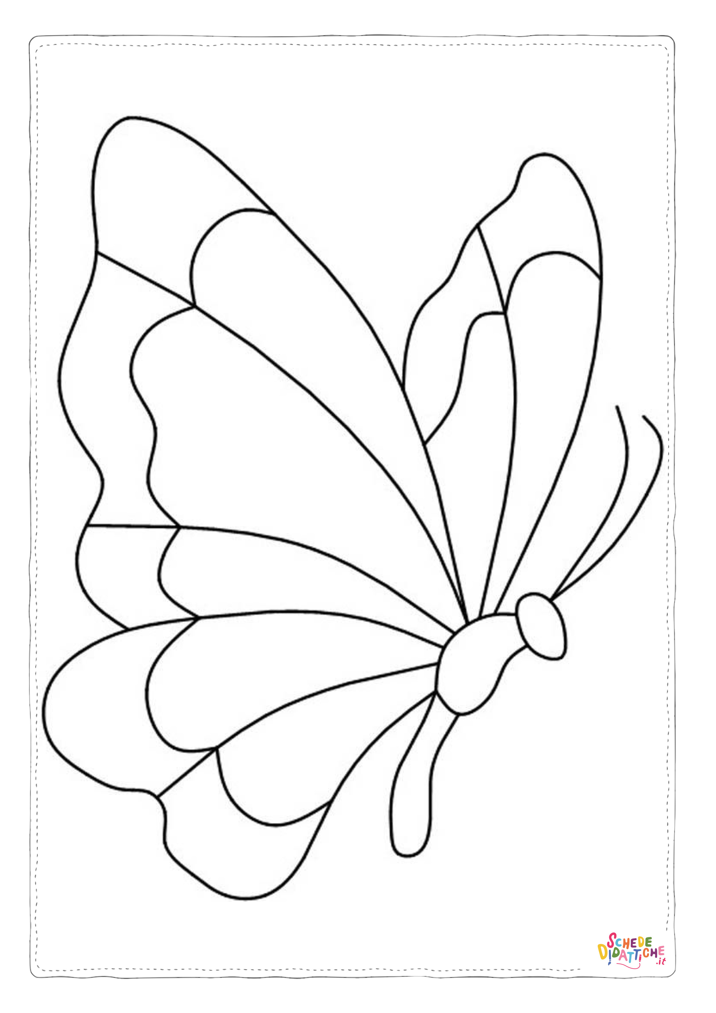 Disegno "Disegno di farfalla da stampare e colorare 240" Disegno di farfalla da stampare e colorare 240