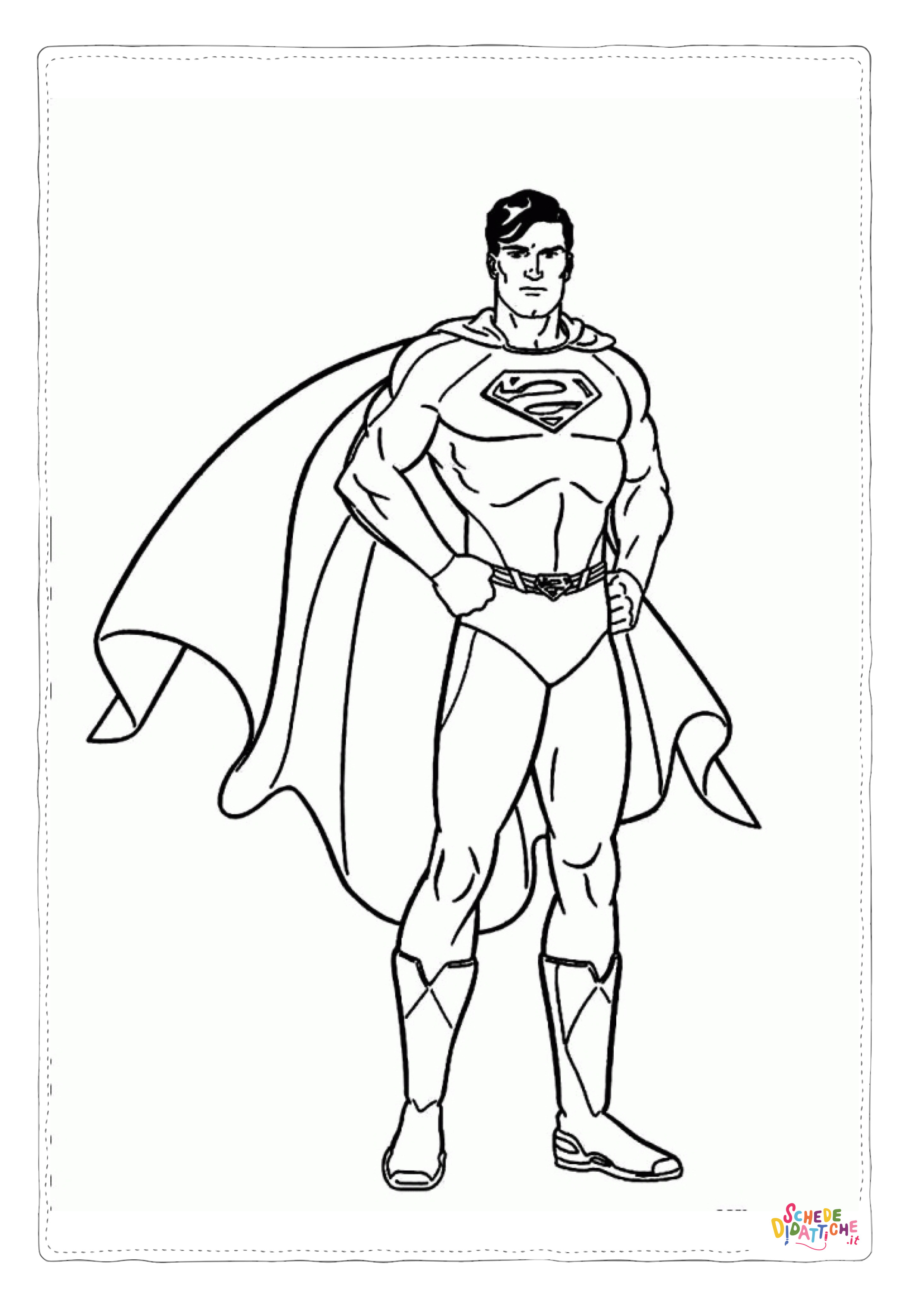 Disegno di Superman da stampare e colorare 25