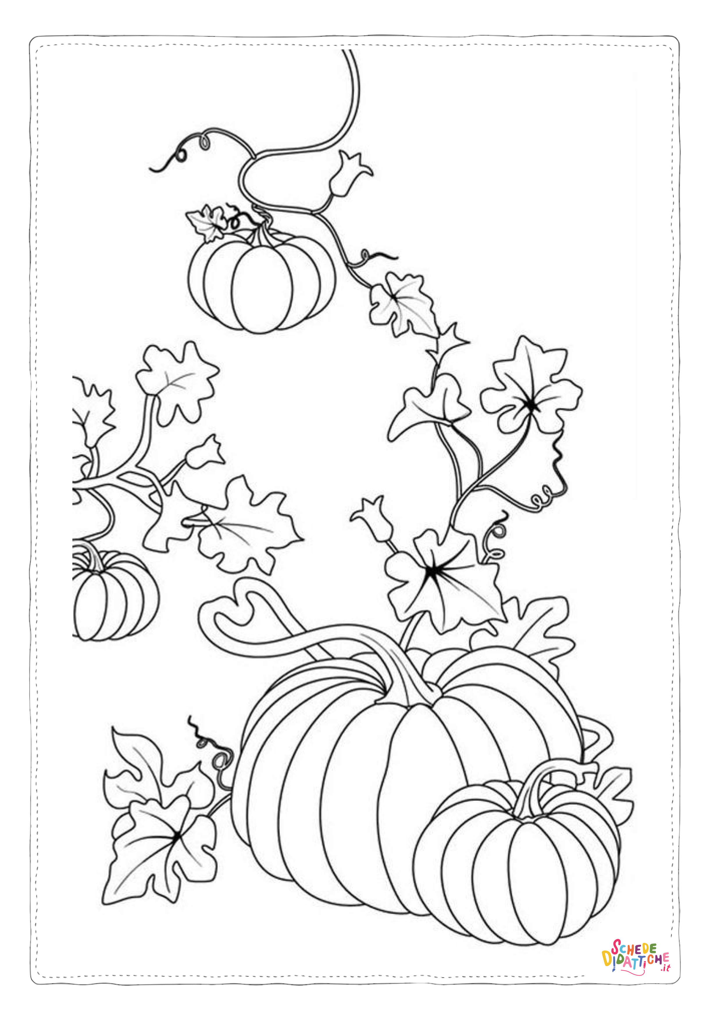 Disegno "Disegno di zucca da stampare e colorare 22" Disegno di zucca da stampare e colorare 22