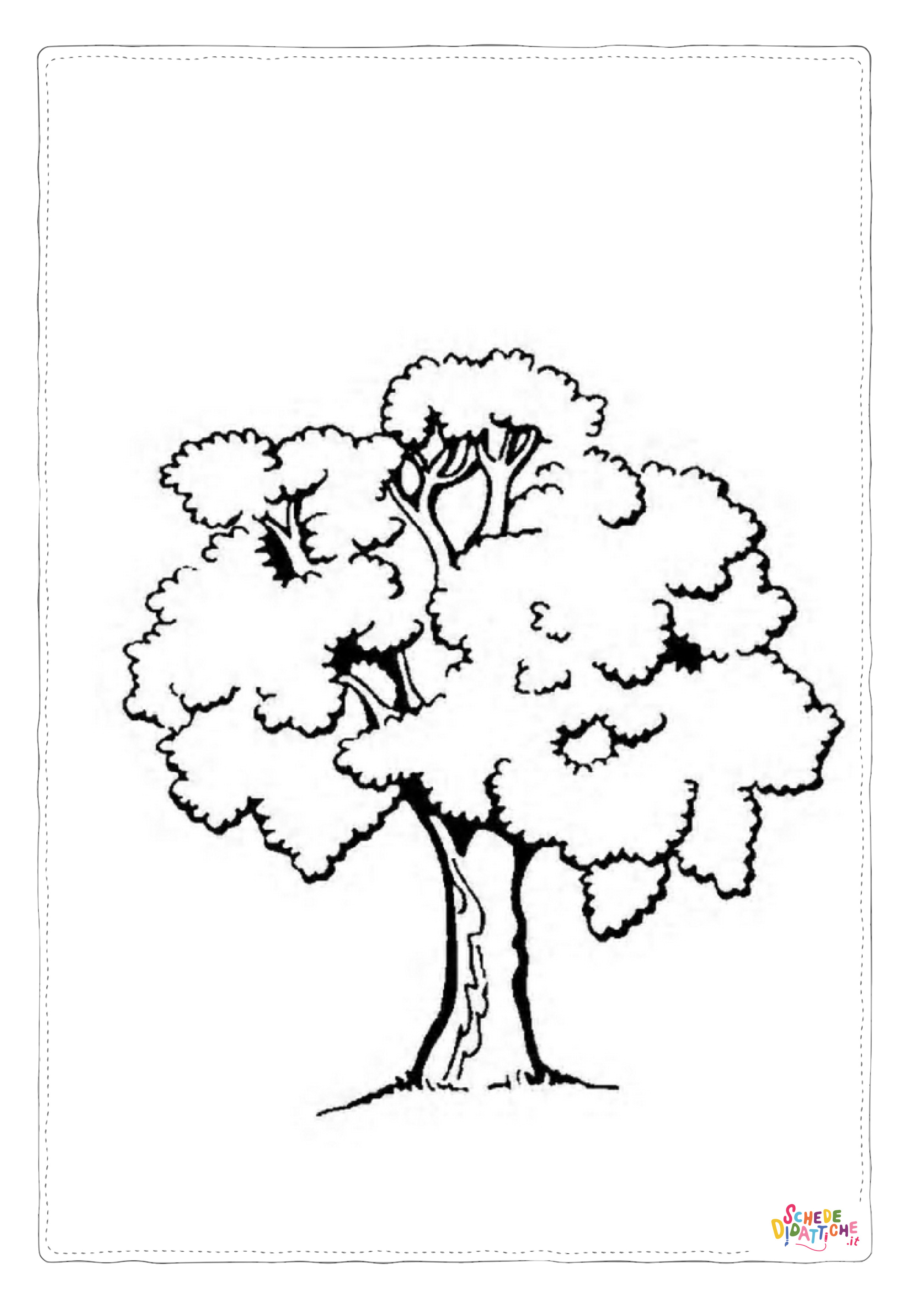Disegno "Disegno di albero da stampare e colorare 98" Disegno di albero da stampare e colorare 98