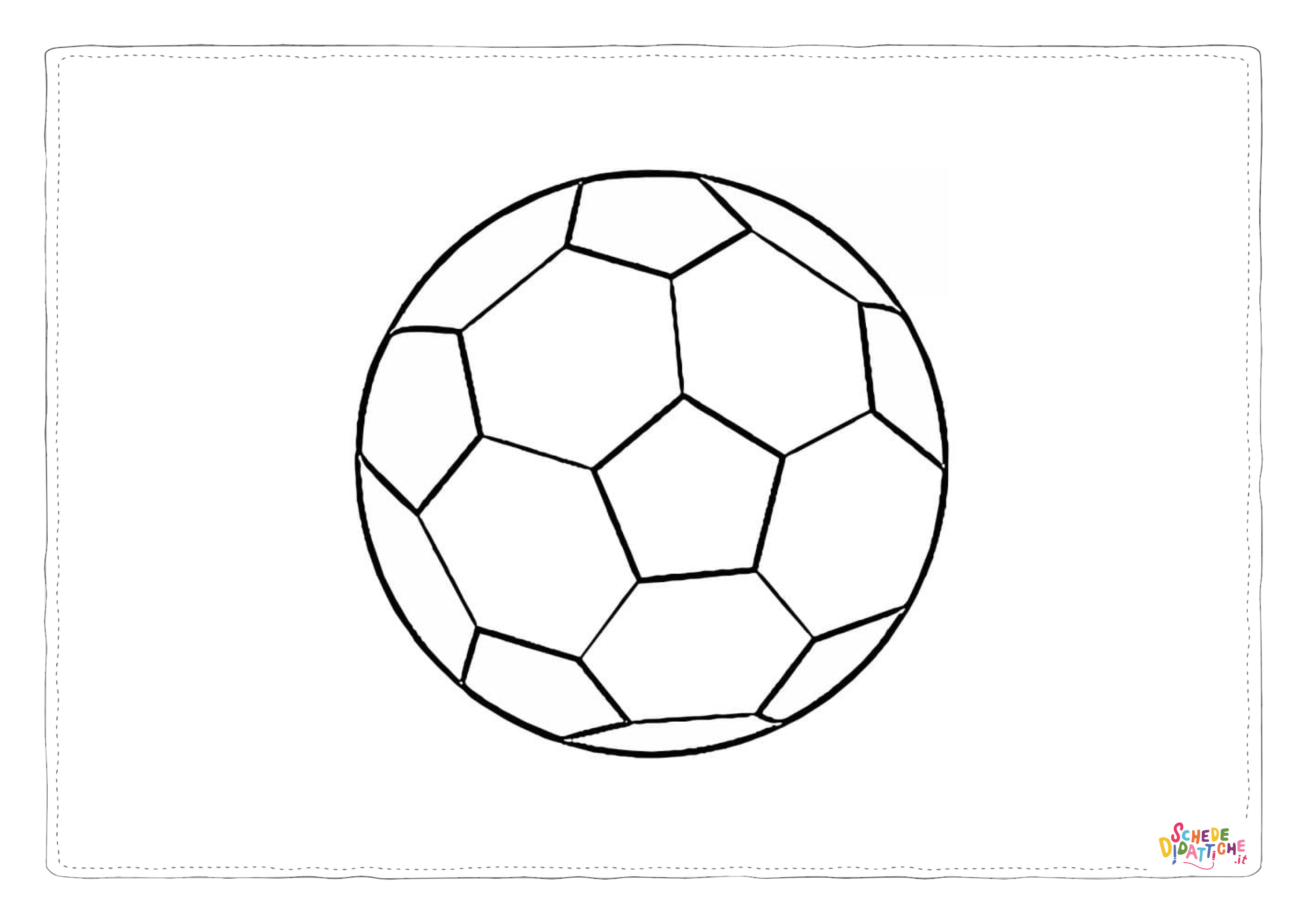 Disegno "Disegno di pallone da stampare e colorare 5" Disegno di pallone da stampare e colorare 5