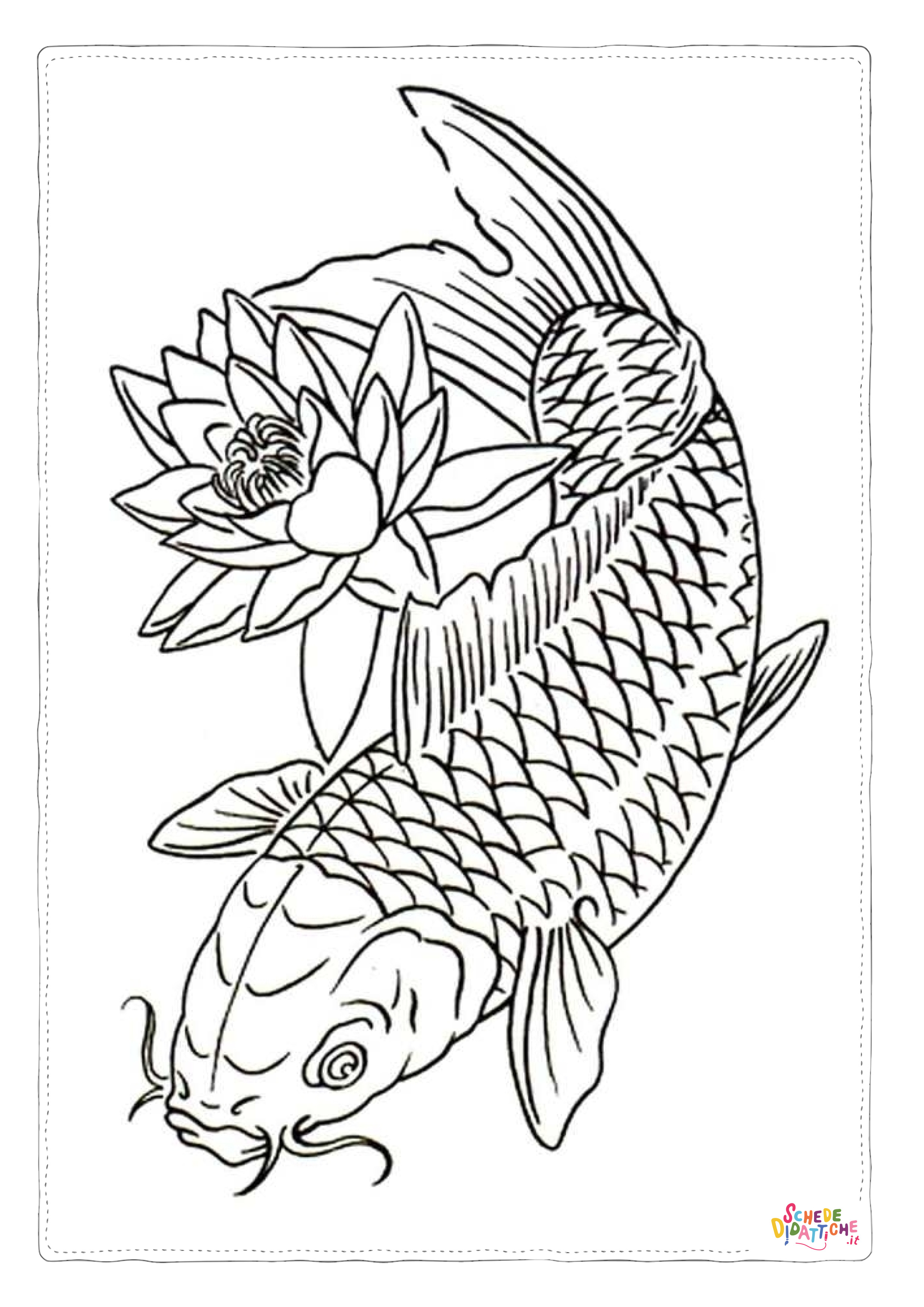 Disegno di pesce da stampare e colorare 111