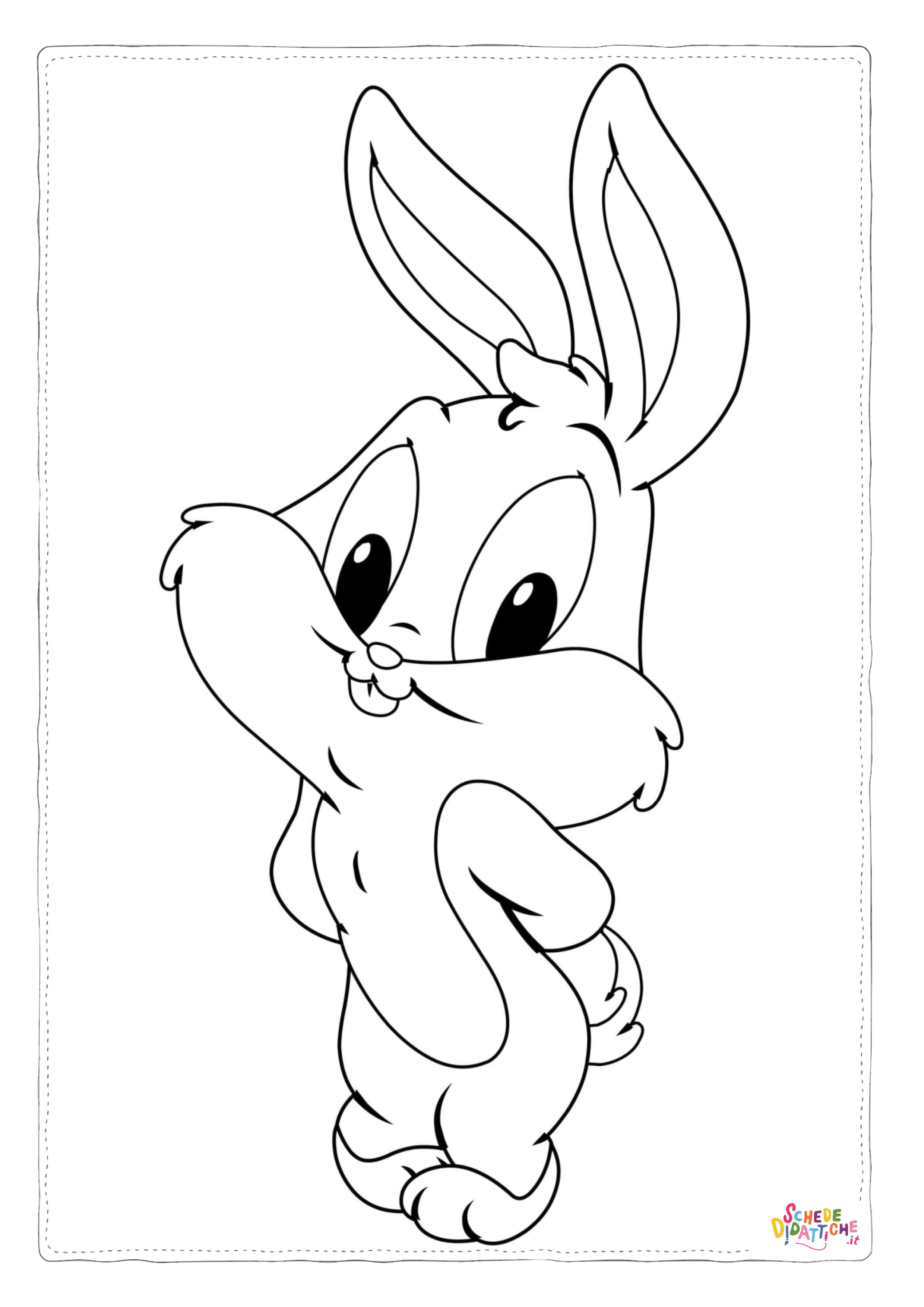 Disegno "Disegno di Bugs Bunny da stampare e colorare 38" Disegno di Bugs Bunny da stampare e colorare 38