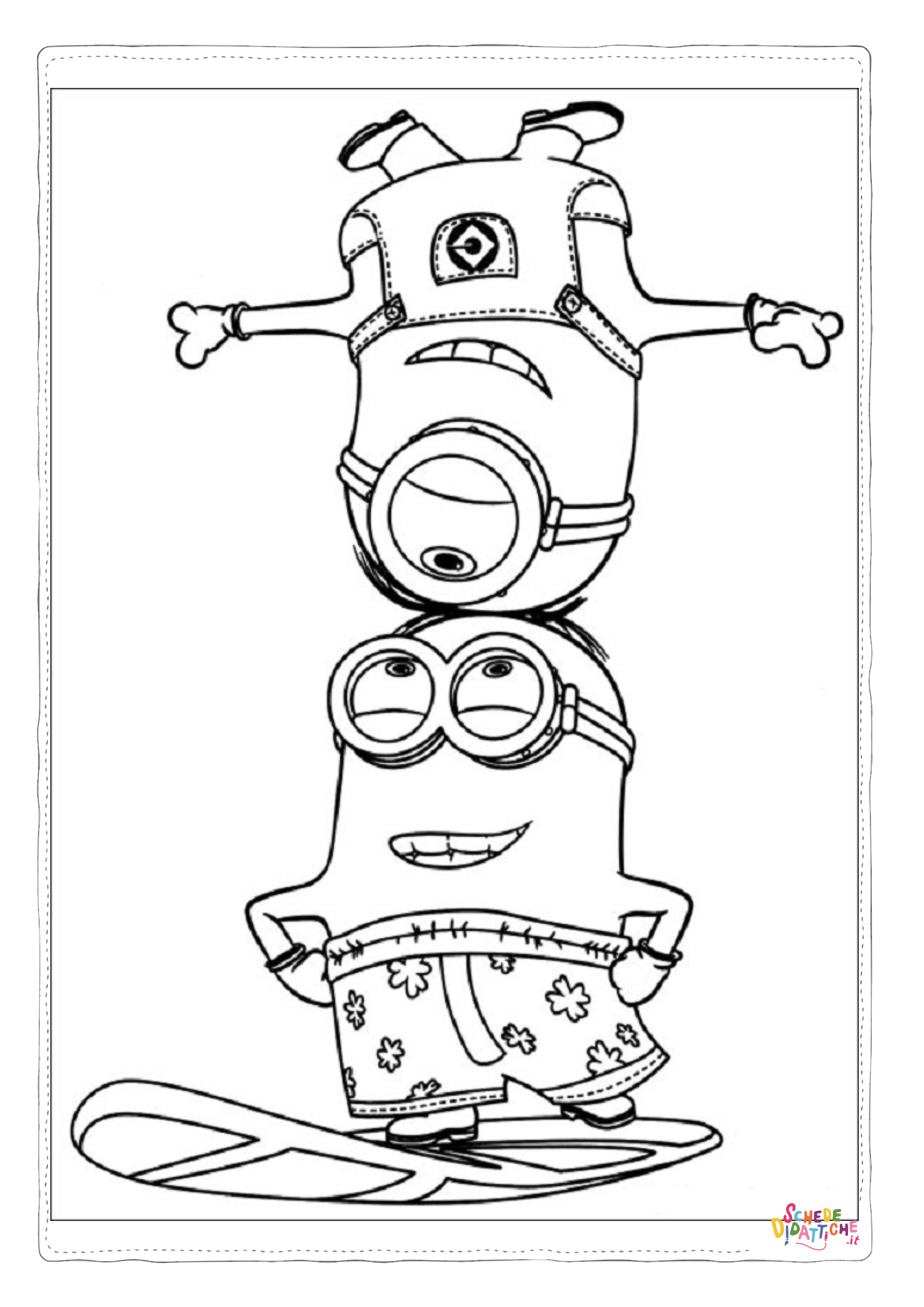 Disegno "Disegno di Cattivissimo me - Minions da stampare e colorare 47" Disegno di Cattivissimo me - Minions da stampare e colorare 47