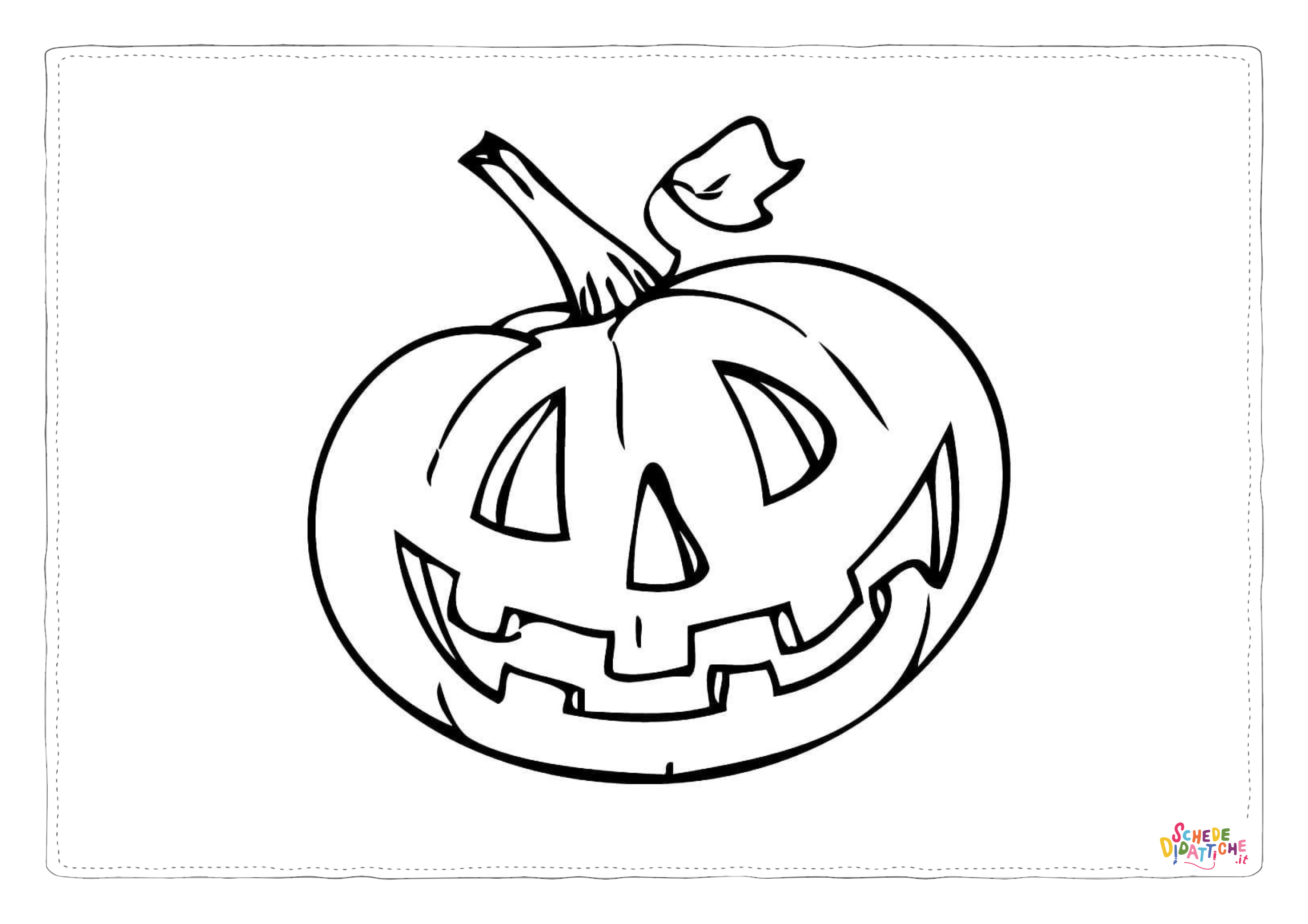Disegno "Disegno di zucca di Halloween da stampare e colorare 215" Disegno di zucca di Halloween da stampare e colorare 215