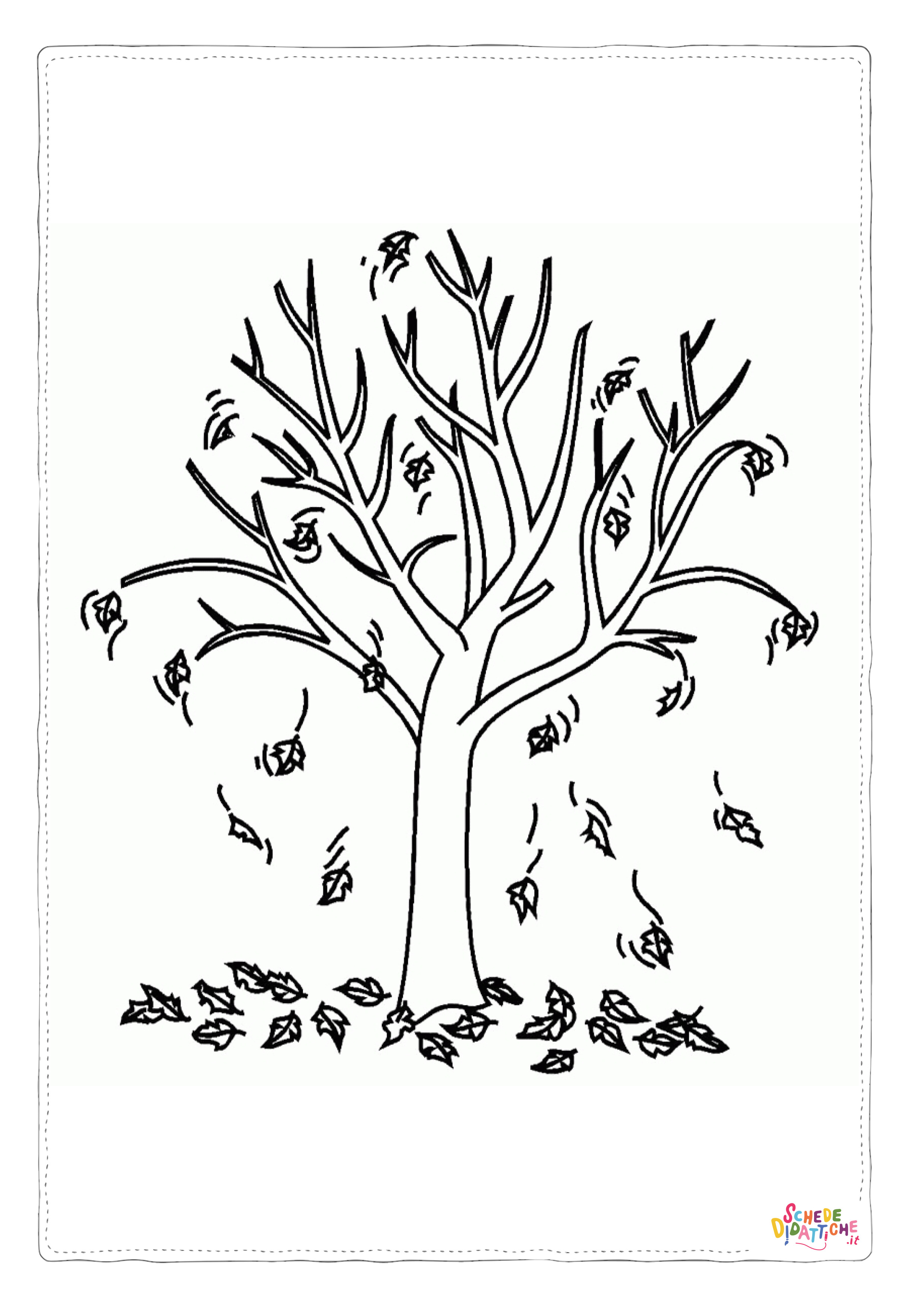 Disegno "Disegno di albero da stampare e colorare 65" Disegno di albero da stampare e colorare 65