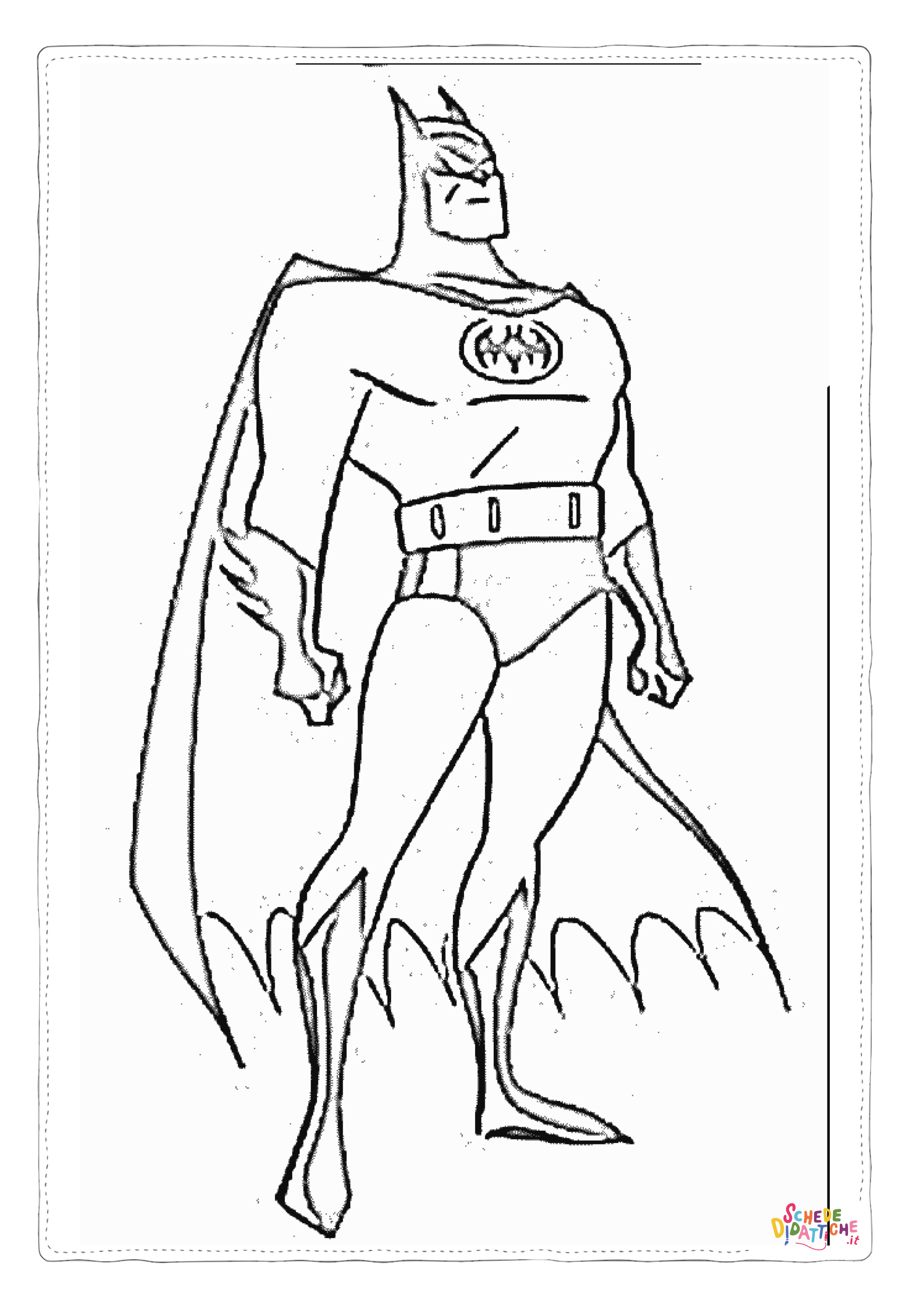 Disegno "Disegno di Batman e Robin da stampare e colorare 135" Disegno di Batman e Robin da stampare e colorare 135