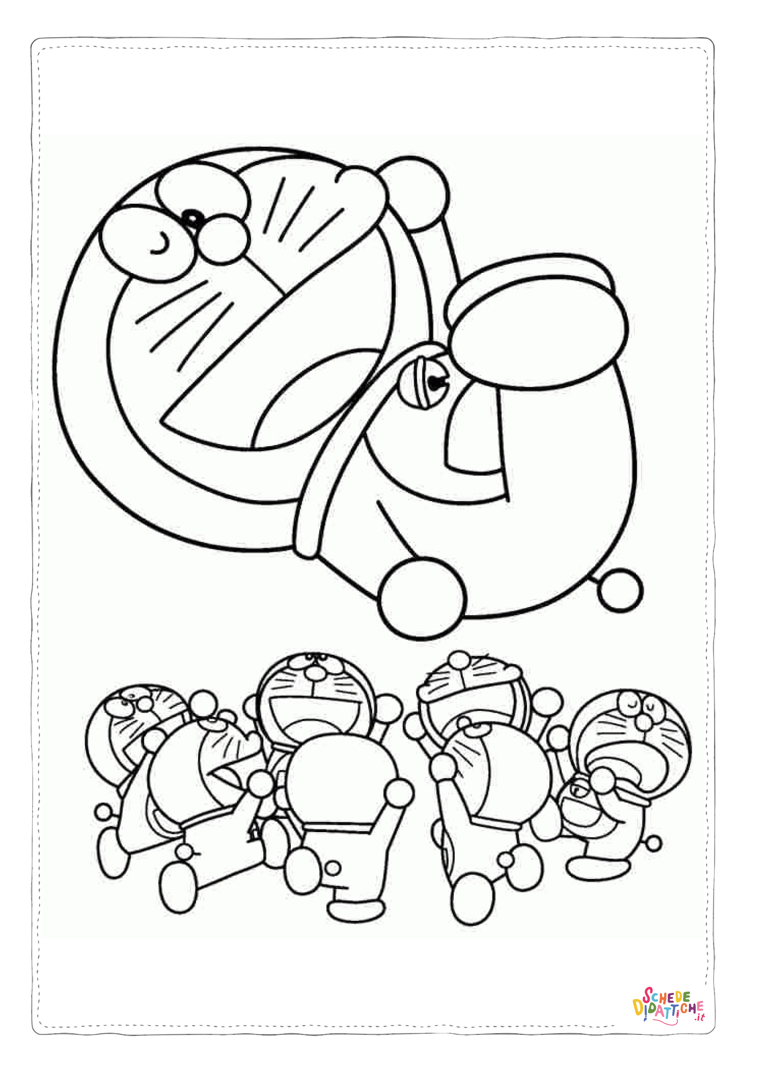 Disegno "Disegno di Doraemon da stampare e colorare 7" Disegno di Doraemon da stampare e colorare 7