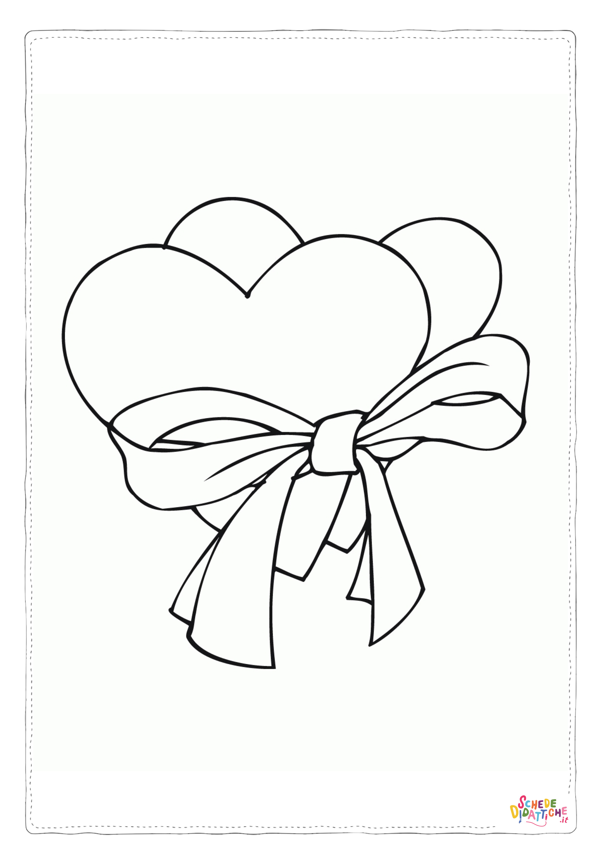 Disegno "Disegno di cuore da stampare e colorare 18" Disegno di cuore da stampare e colorare 18