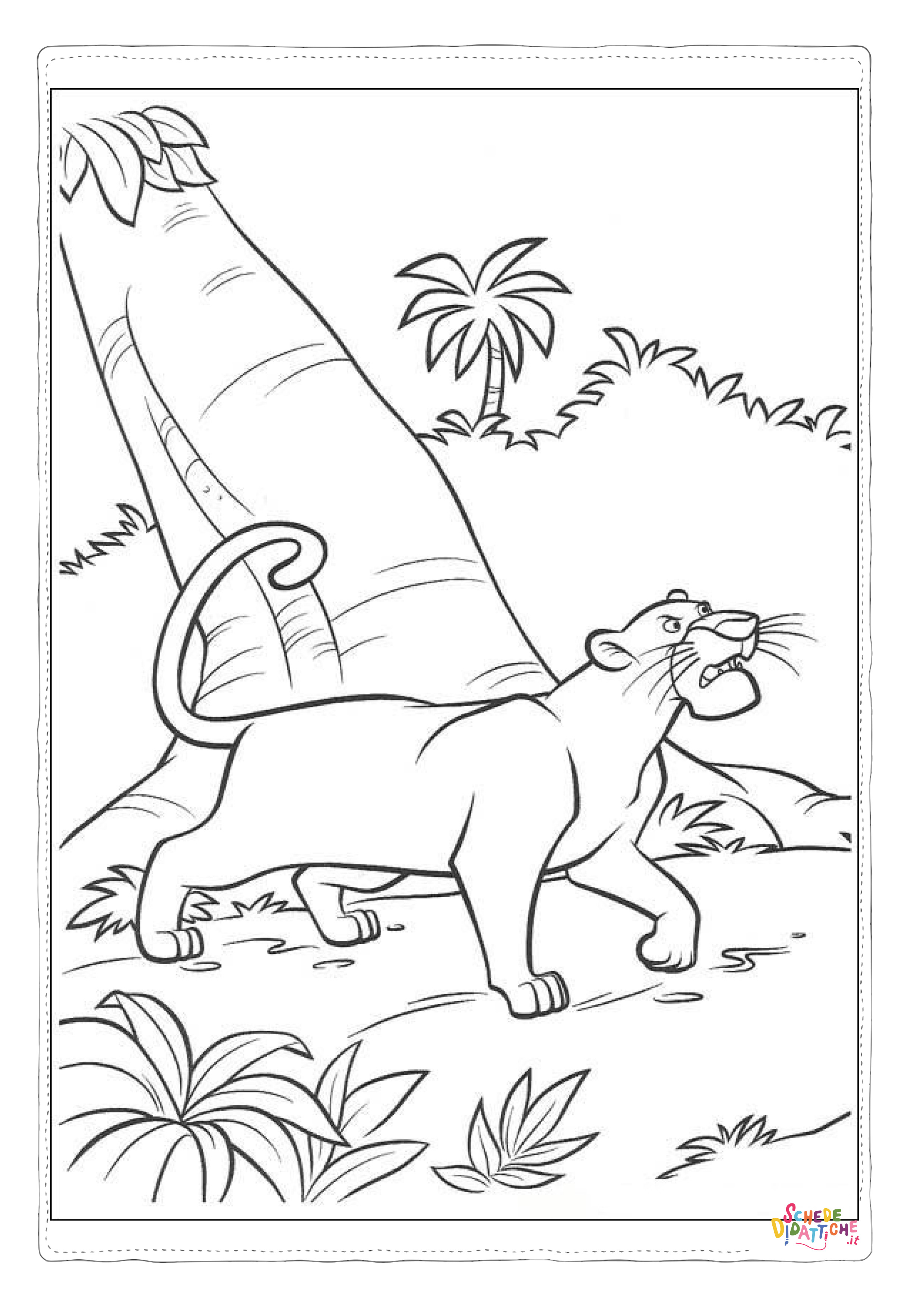 Disegno di Il libro della giungla da stampare e colorare 63