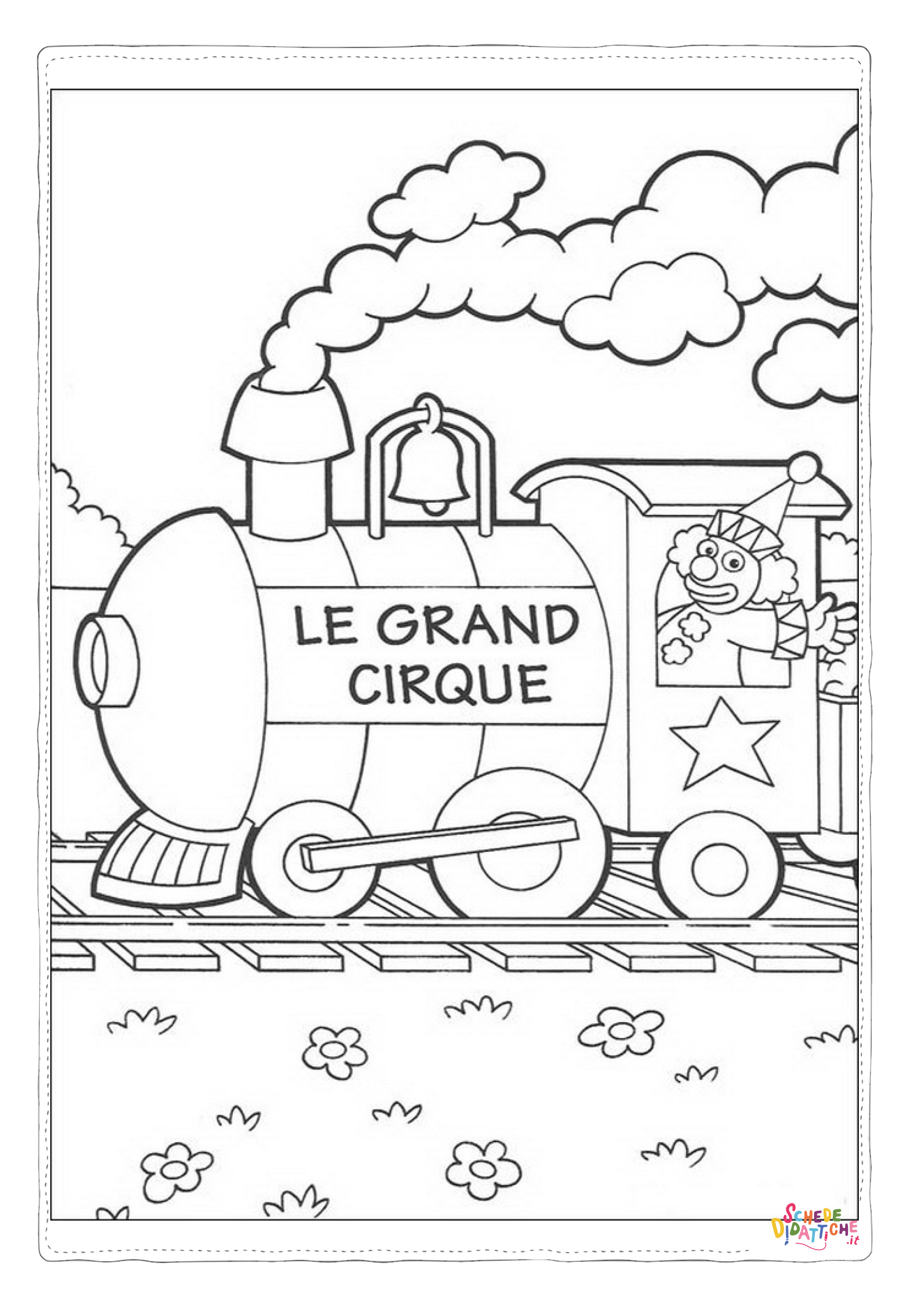 Disegno "Disegno di treno da stampare e colorare 78" Disegno di treno da stampare e colorare 78