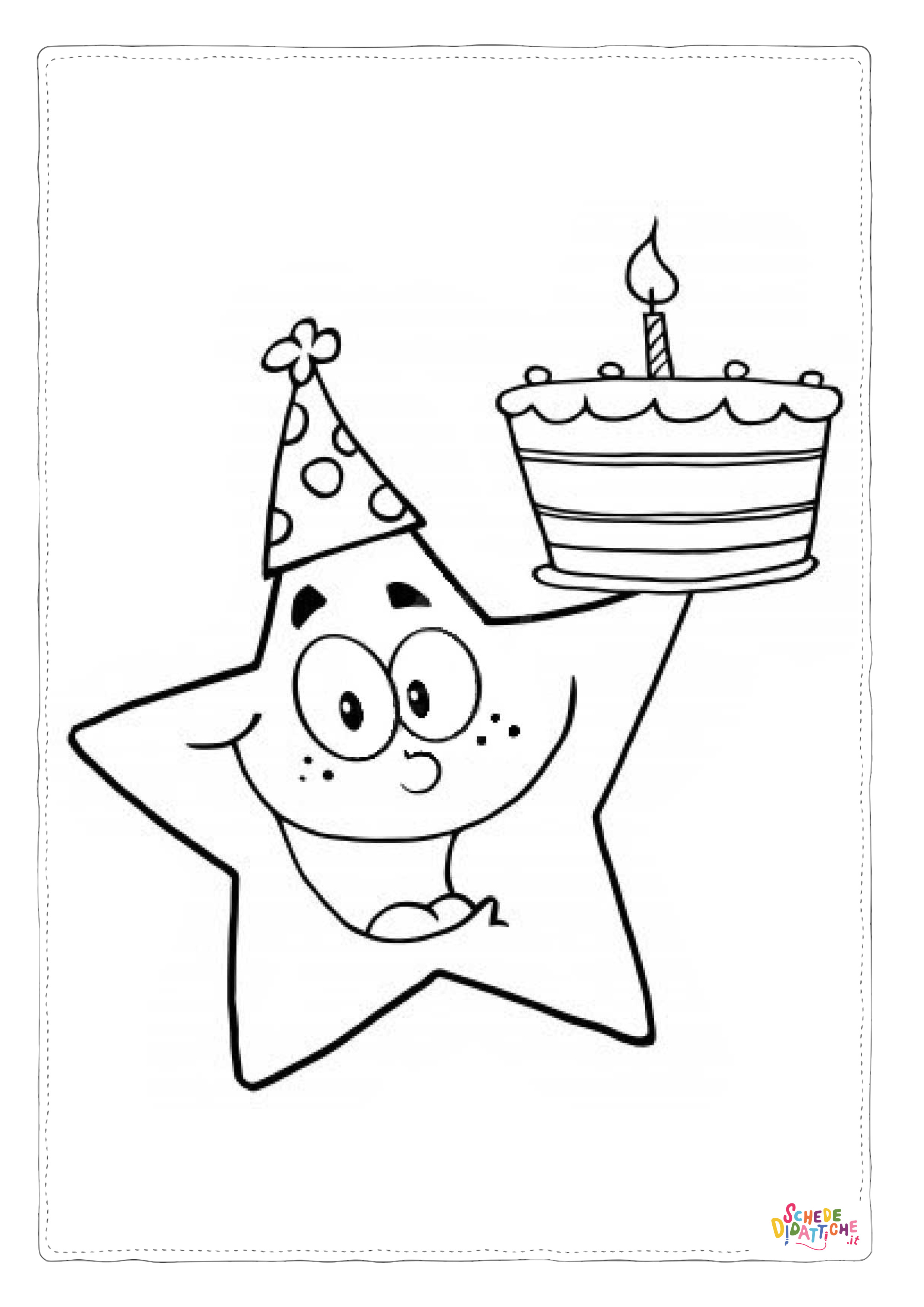 Disegno "Disegno di compleanno da stampare e colorare 85" Disegno di compleanno da stampare e colorare 85