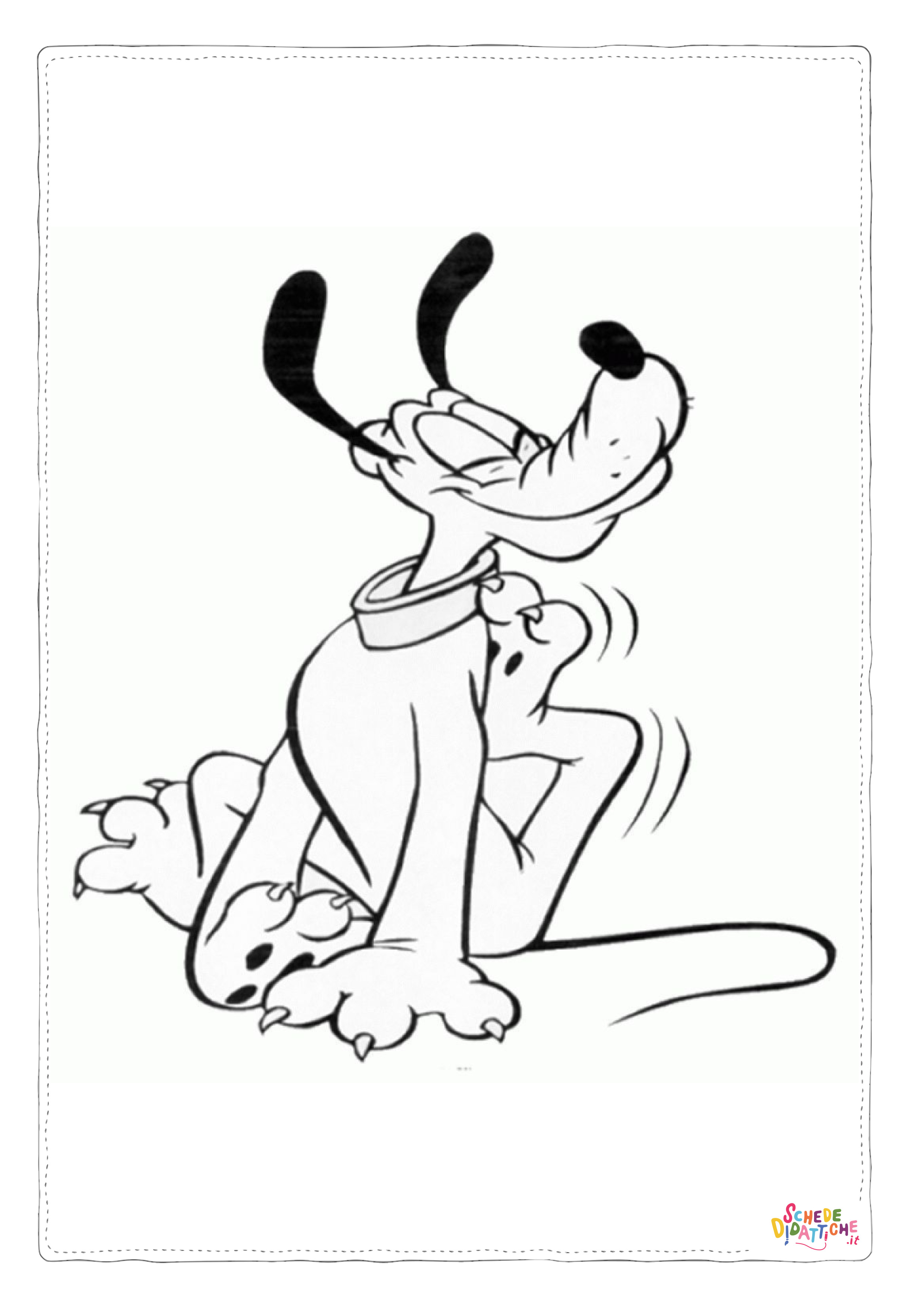 Disegno "Disegno di Pluto da stampare e colorare 46" Disegno di Pluto da stampare e colorare 46