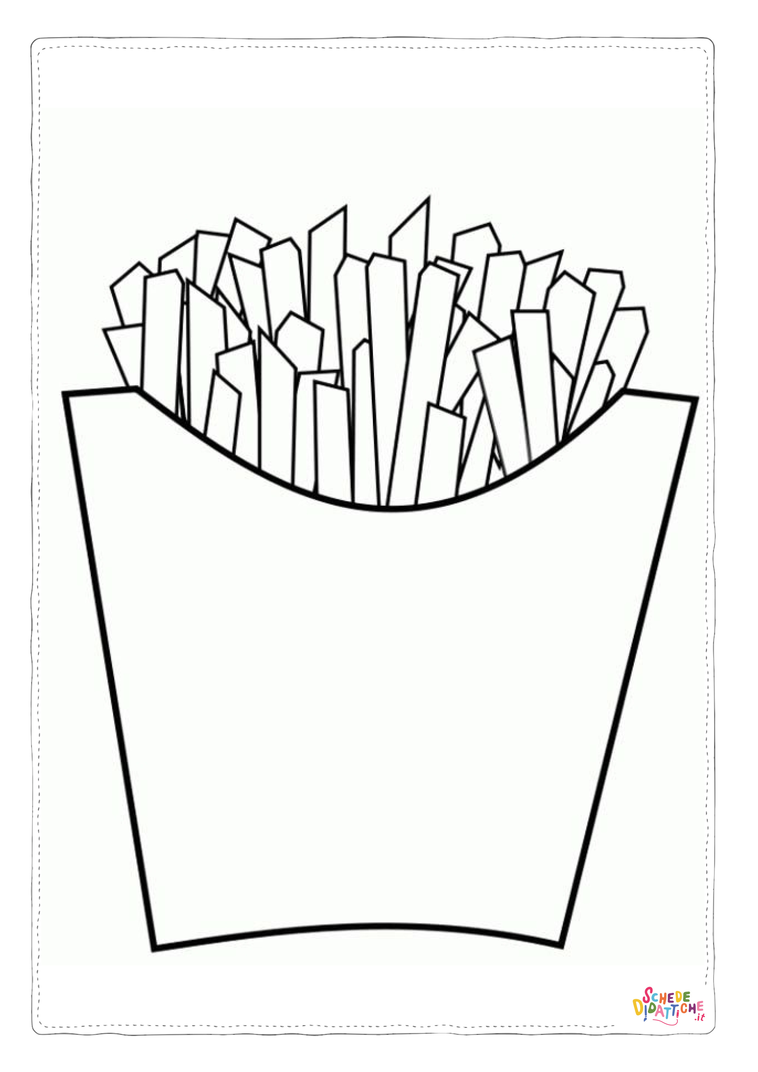 Disegno "Disegno di fast food da stampare e colorare 9" Disegno di fast food da stampare e colorare 9