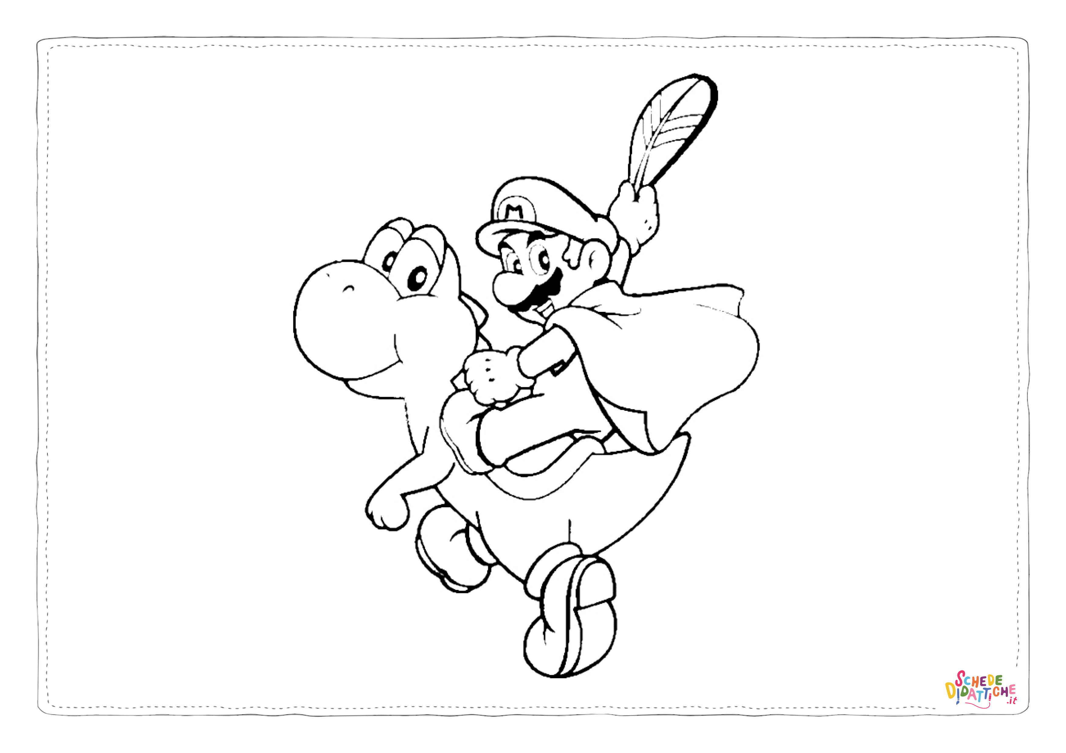 Disegno "Disegno di Super Mario da stampare e colorare 42" Disegno di Super Mario da stampare e colorare 42