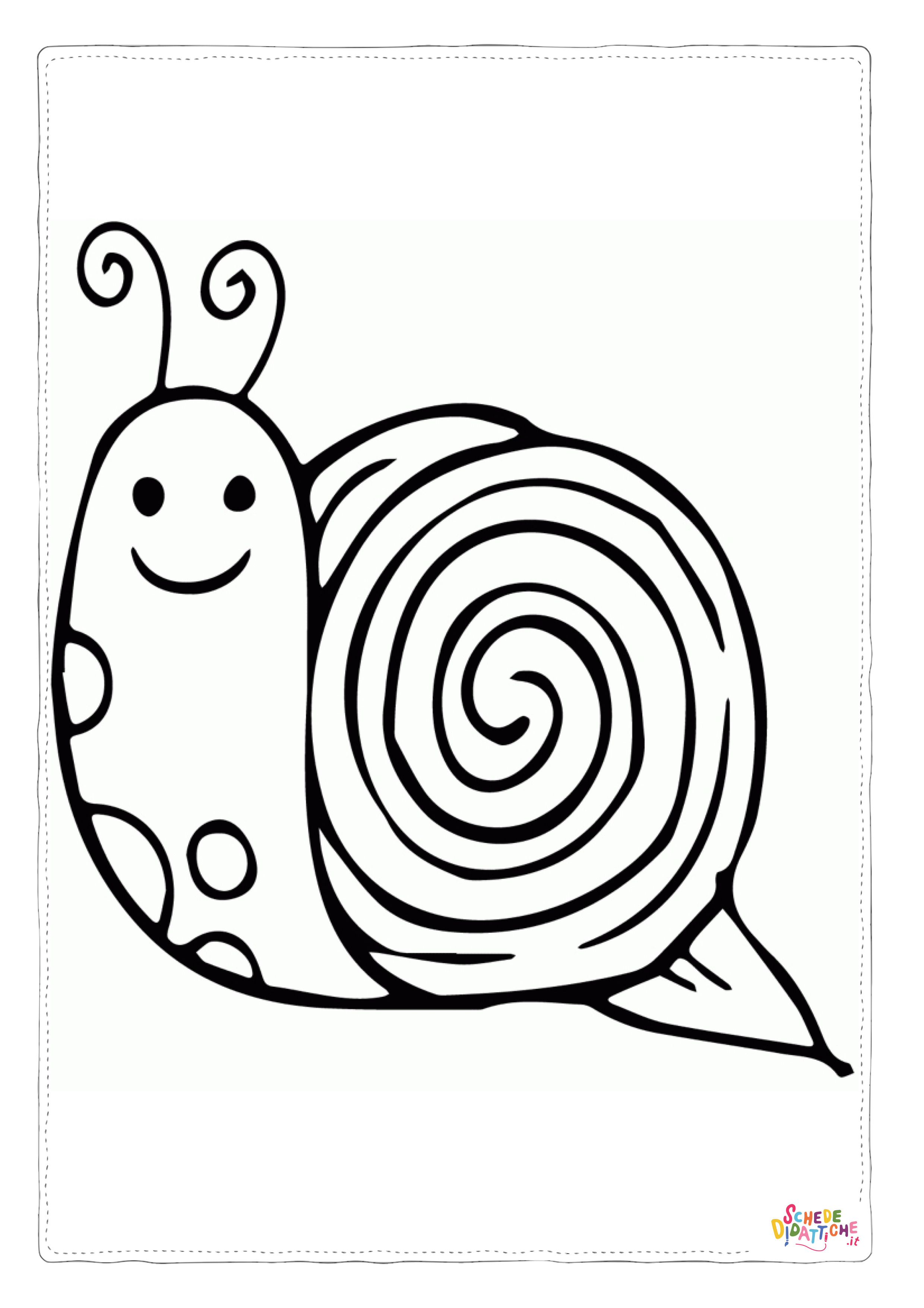 Disegno "Disegno di lumaca da stampare e colorare 21" Disegno di lumaca da stampare e colorare 21