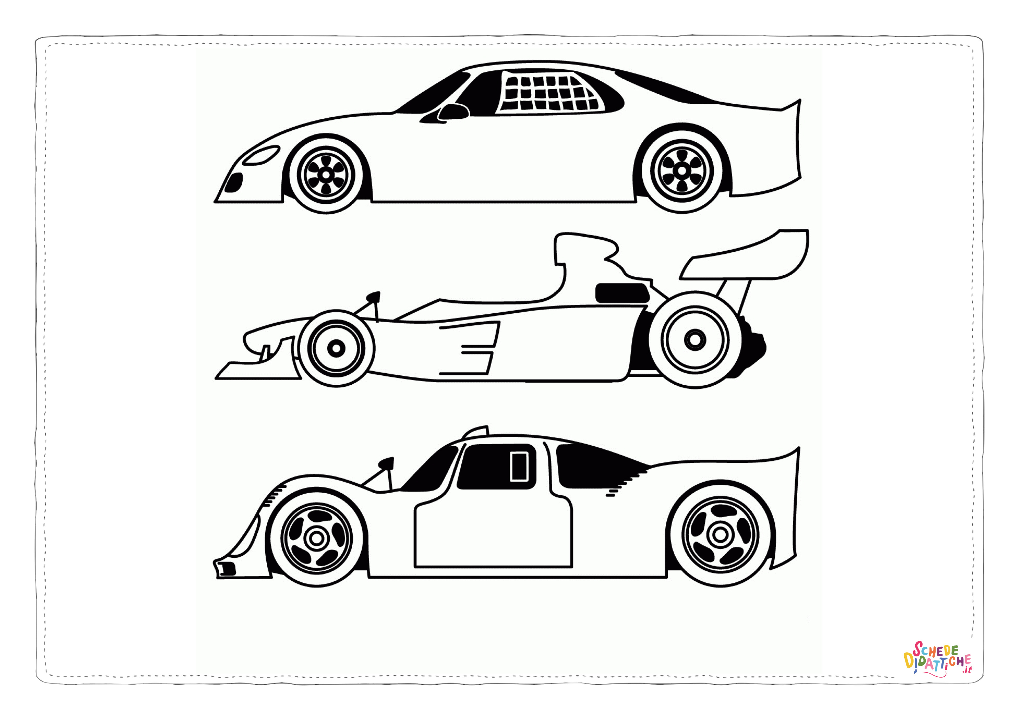 Disegno "Disegno di automobile da stampare e colorare 242" Disegno di automobile da stampare e colorare 242