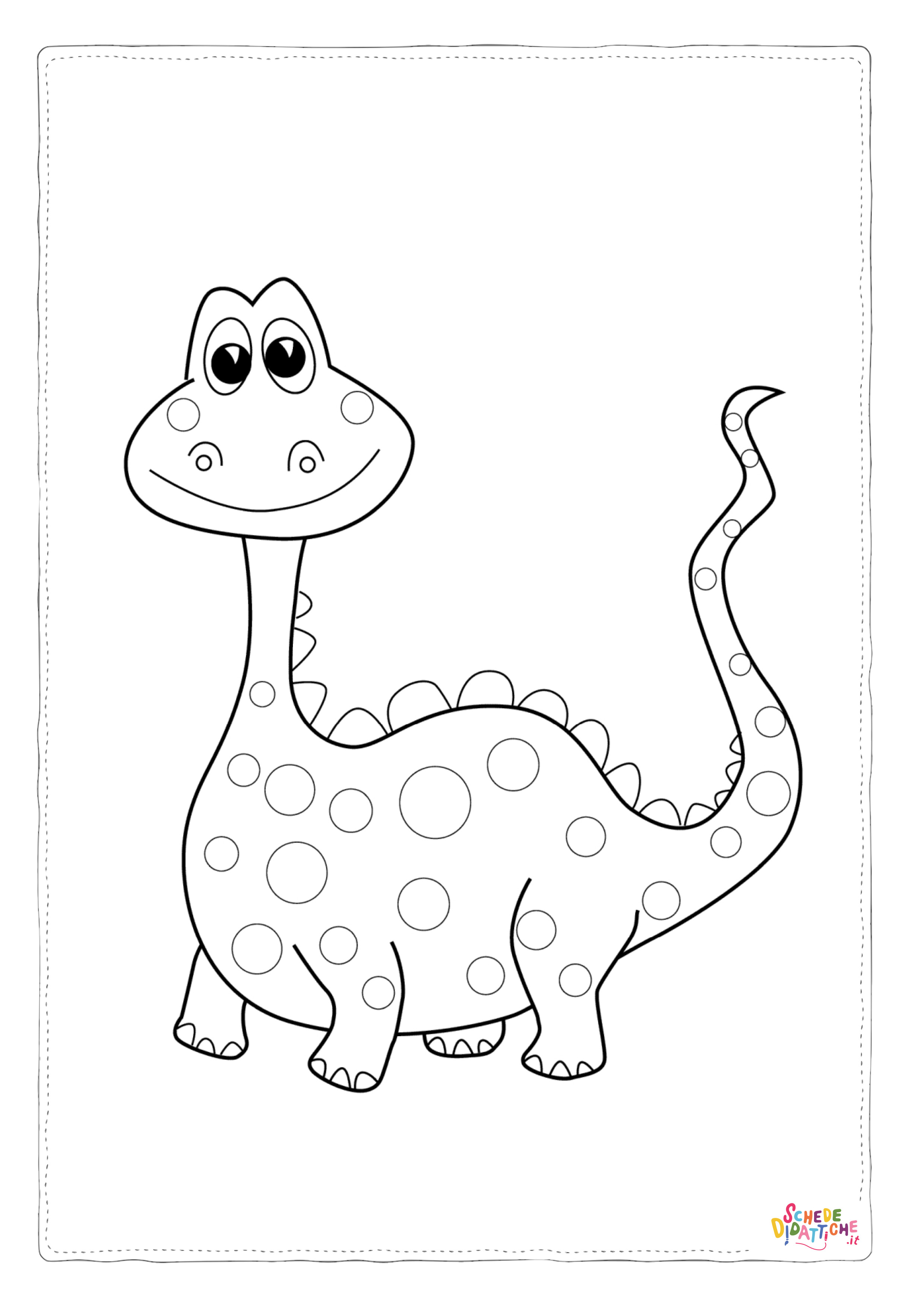 Disegno "Disegno di Brachiosauro da stampare e colorare 7" Disegno di Brachiosauro da stampare e colorare 7