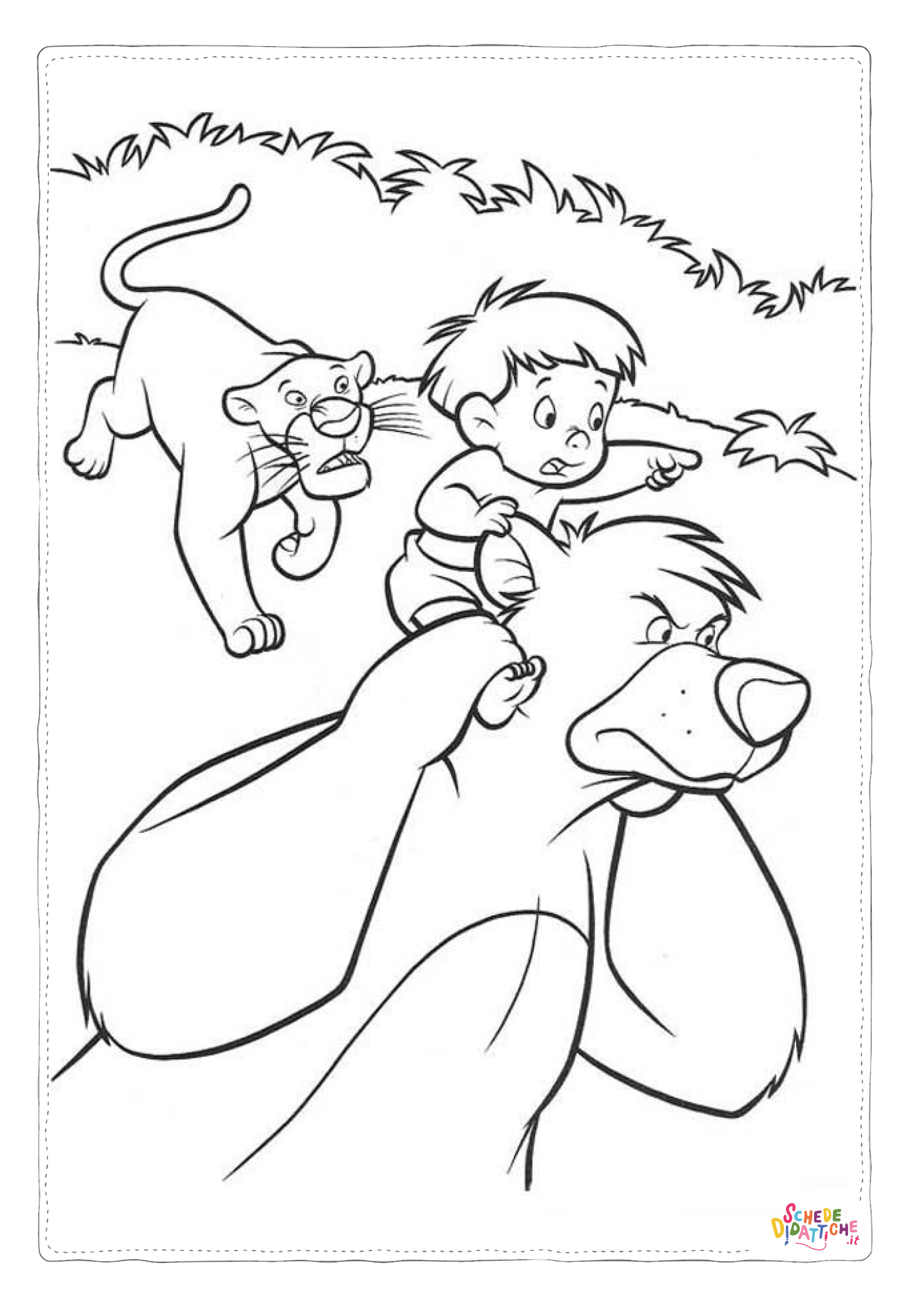 Disegno "Disegno di Il libro della giungla da stampare e colorare 84" Disegno di Il libro della giungla da stampare e colorare 84