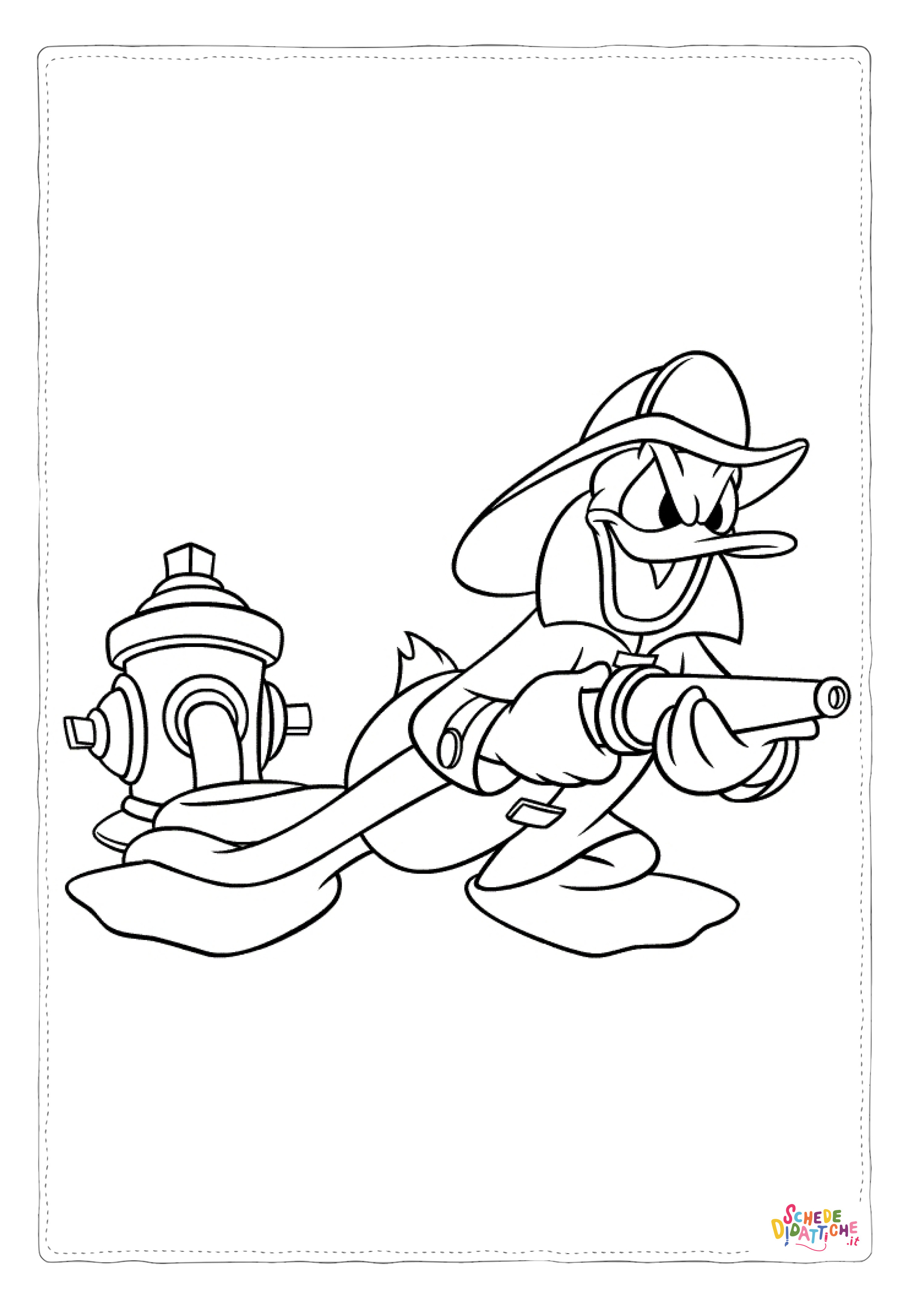 Disegno "Disegno di Paperino da stampare e colorare 24" Disegno di Paperino da stampare e colorare 24