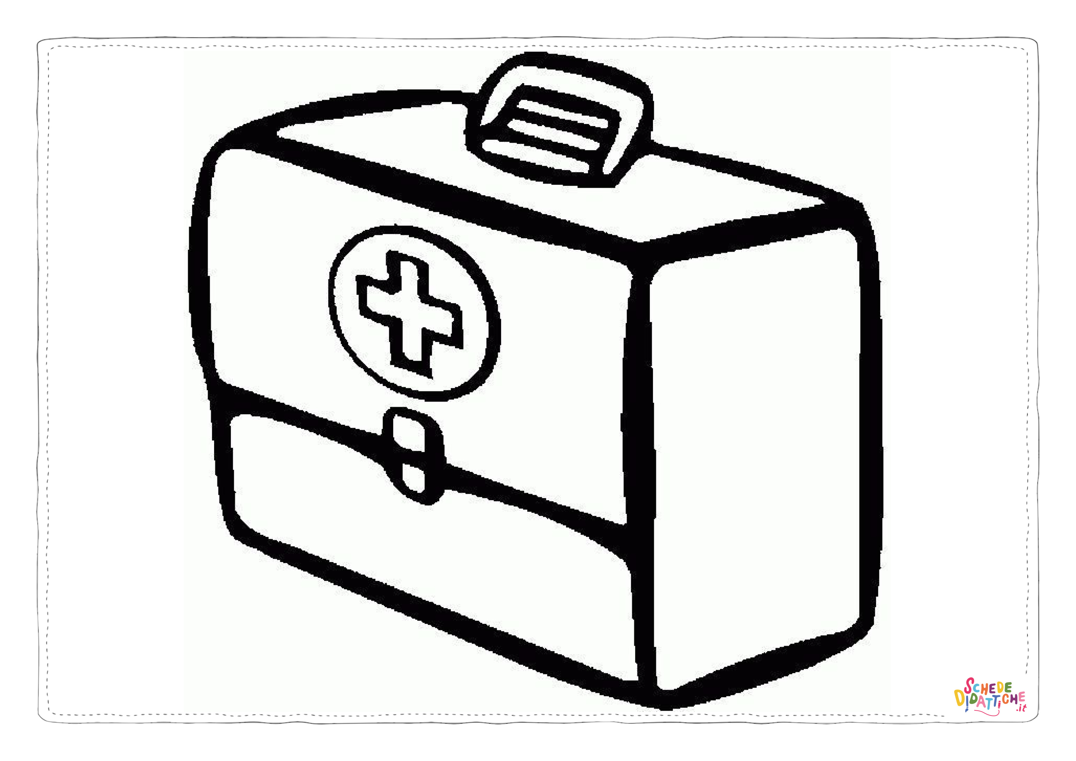 Disegno "Disegno di medicina da stampare e colorare 1" Disegno di medicina da stampare e colorare 1
