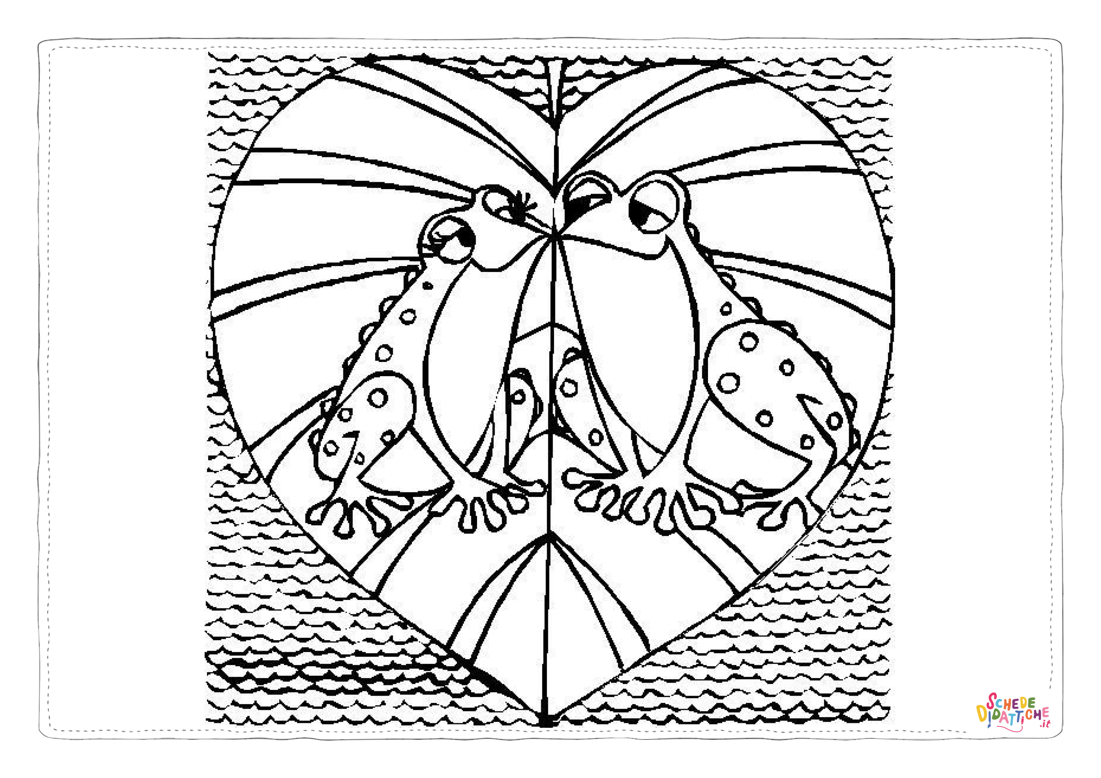 Disegno "Disegno di San Valentino da stampare e colorare 100" Disegno di San Valentino da stampare e colorare 100
