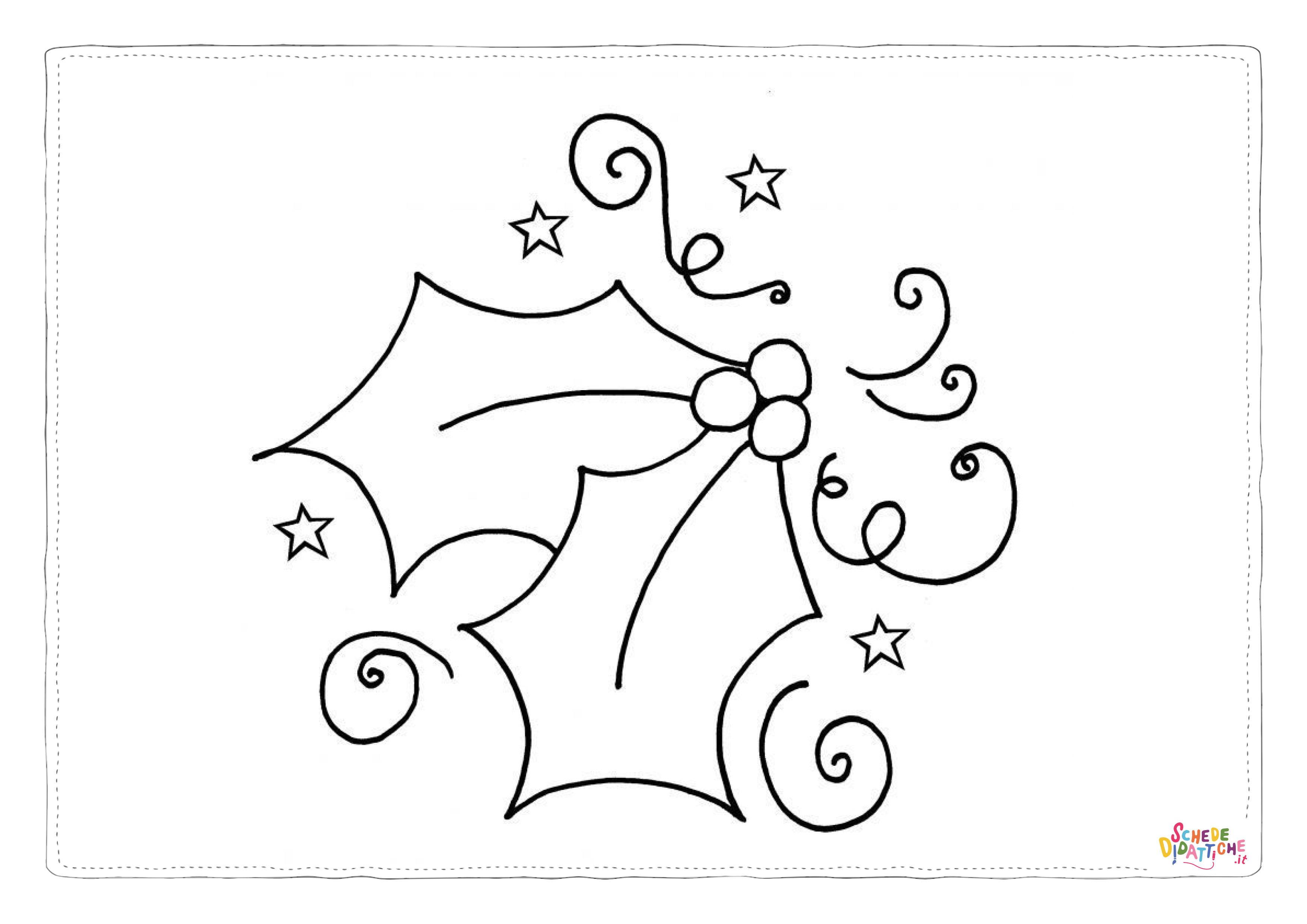 Disegno "Disegno di pungitopo da stampare e colorare 31" Disegno di pungitopo da stampare e colorare 31
