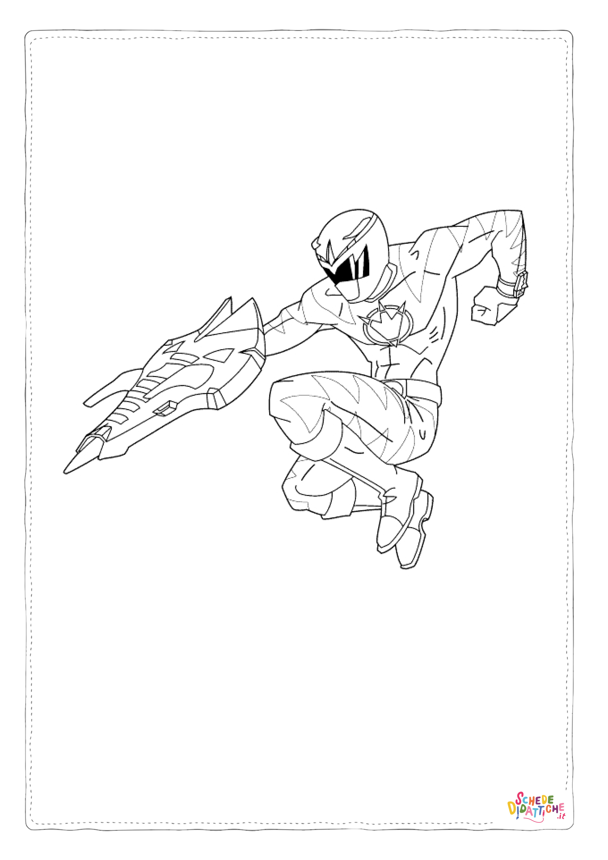 Disegno di Power Rangers da stampare e colorare 21