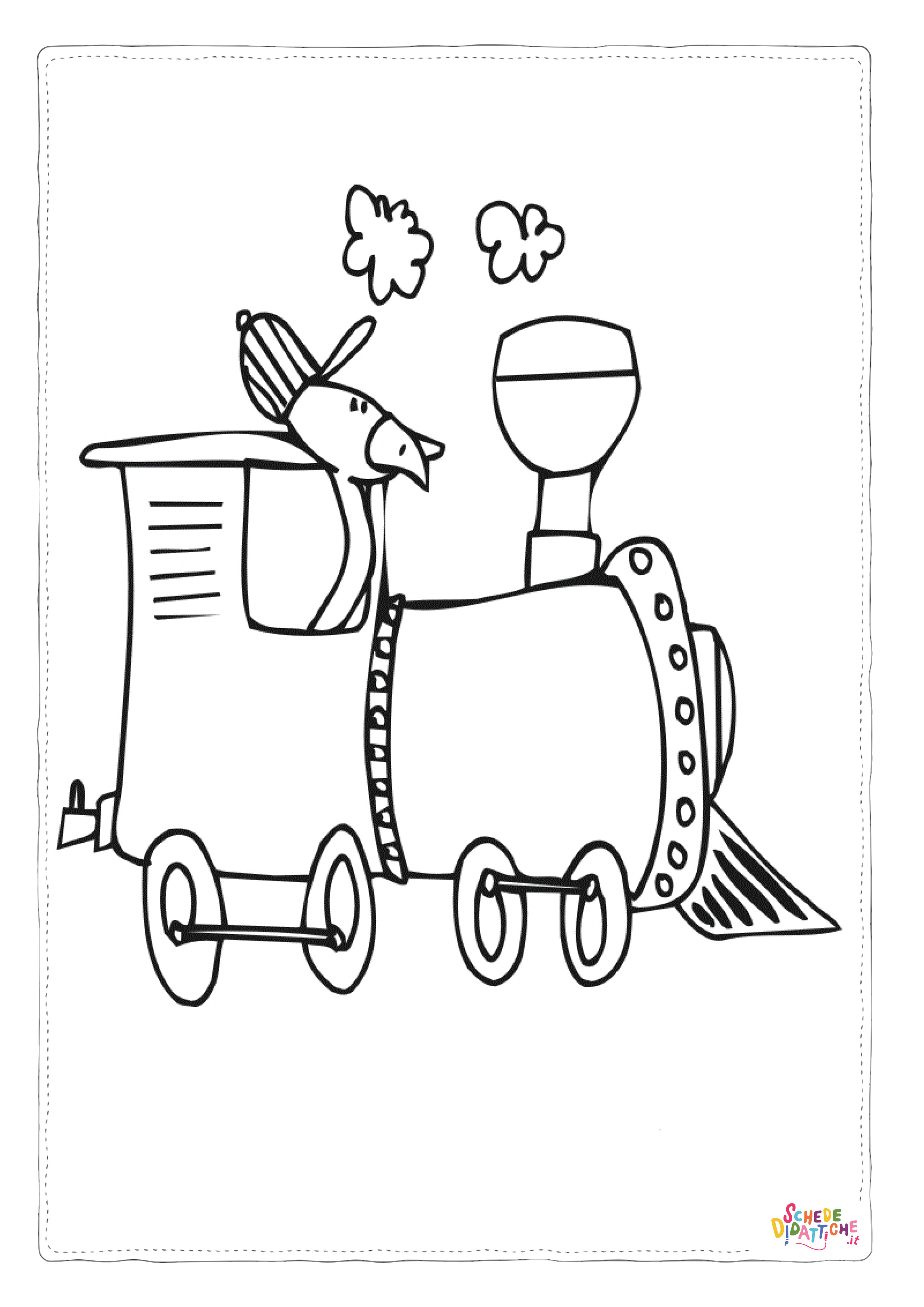 Disegno "Disegno di treno da stampare e colorare 91" Disegno di treno da stampare e colorare 91