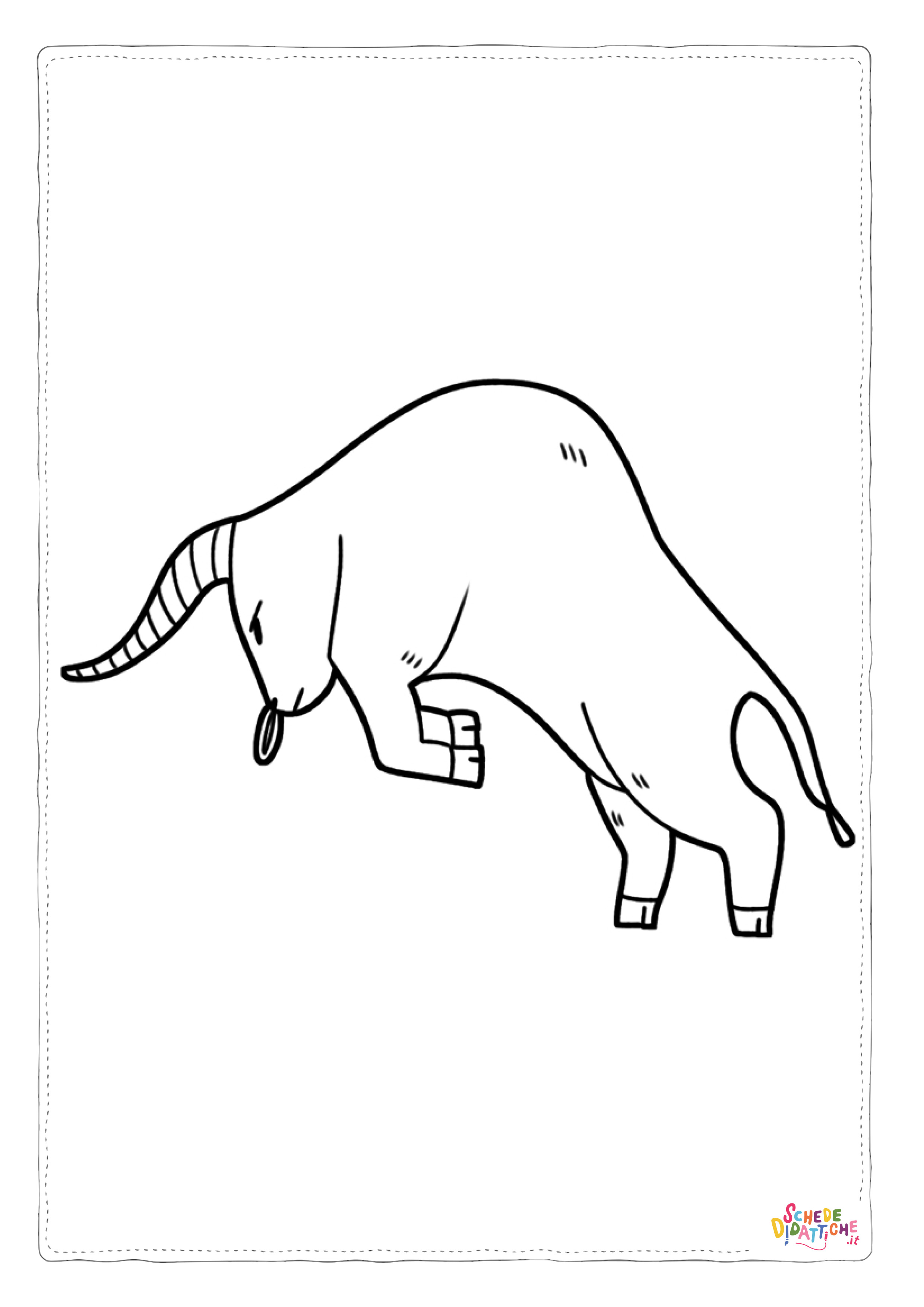 Disegno "Disegno di toro da stampare e colorare 8" Disegno di toro da stampare e colorare 8
