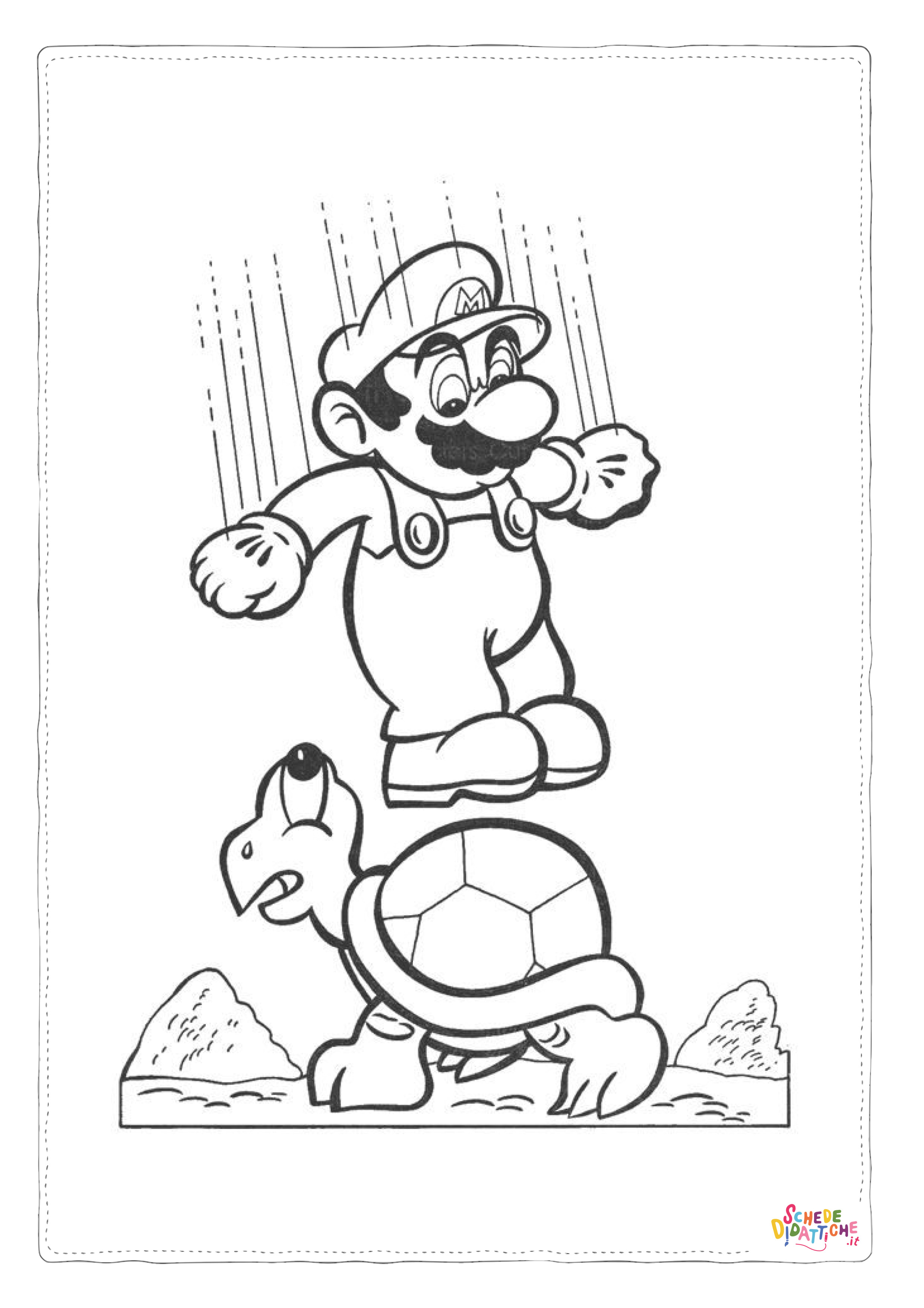 Disegno di Super Mario da stampare e colorare 38