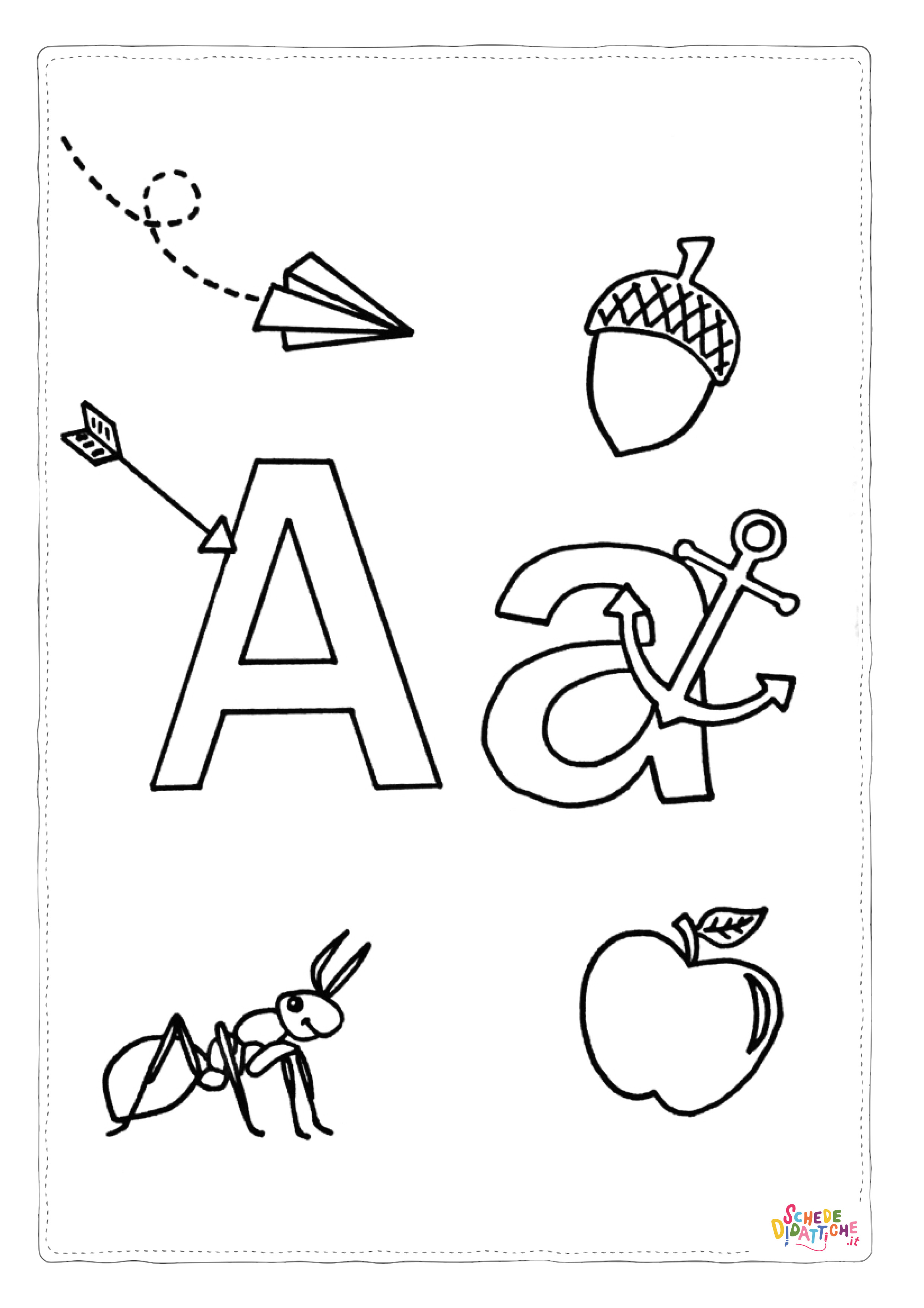 Disegno "Disegno di lettera dell'alfabeto da stampare e colorare 18" Disegno di lettera dell'alfabeto da stampare e colorare 18