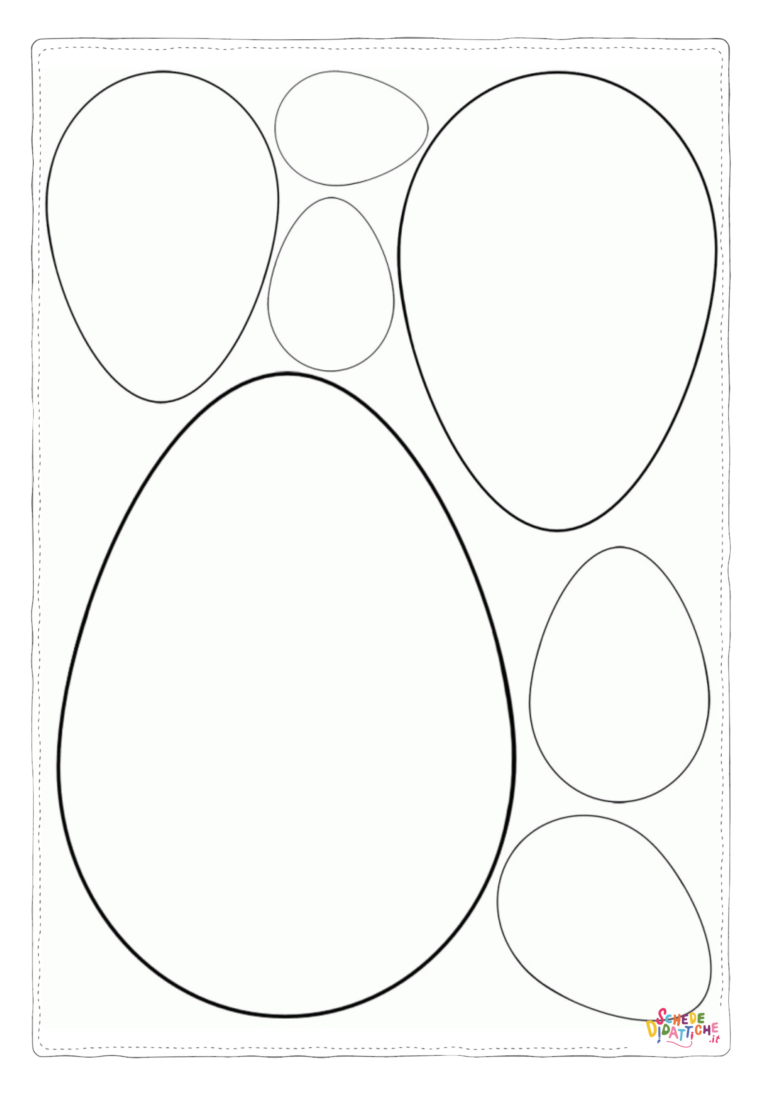 Disegno "Disegno di uovo di Pasqua da stampare e colorare 86" Disegno di uovo di Pasqua da stampare e colorare 86