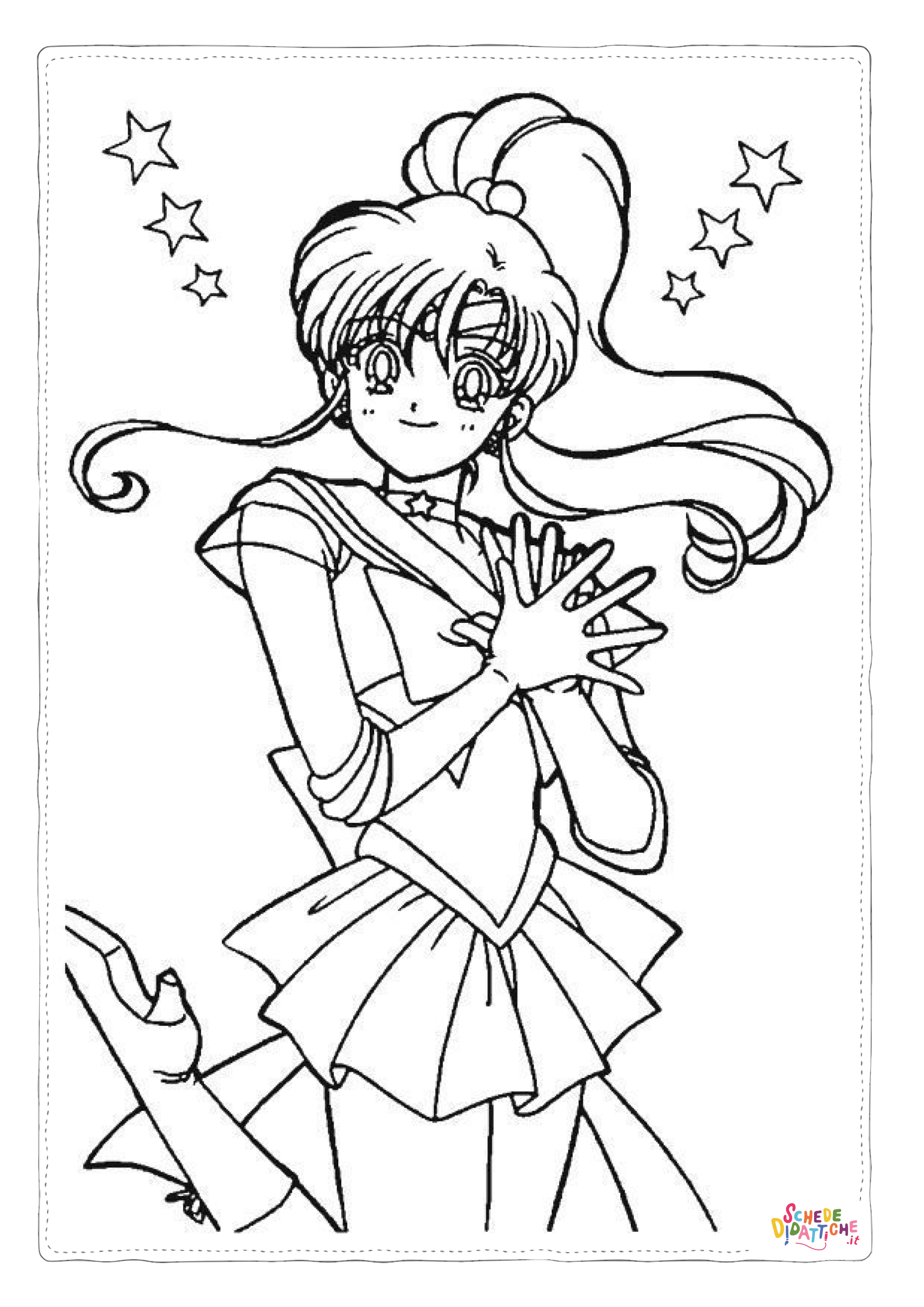 Disegno "Disegno di Sailor Moon da stampare e colorare 71" Disegno di Sailor Moon da stampare e colorare 71
