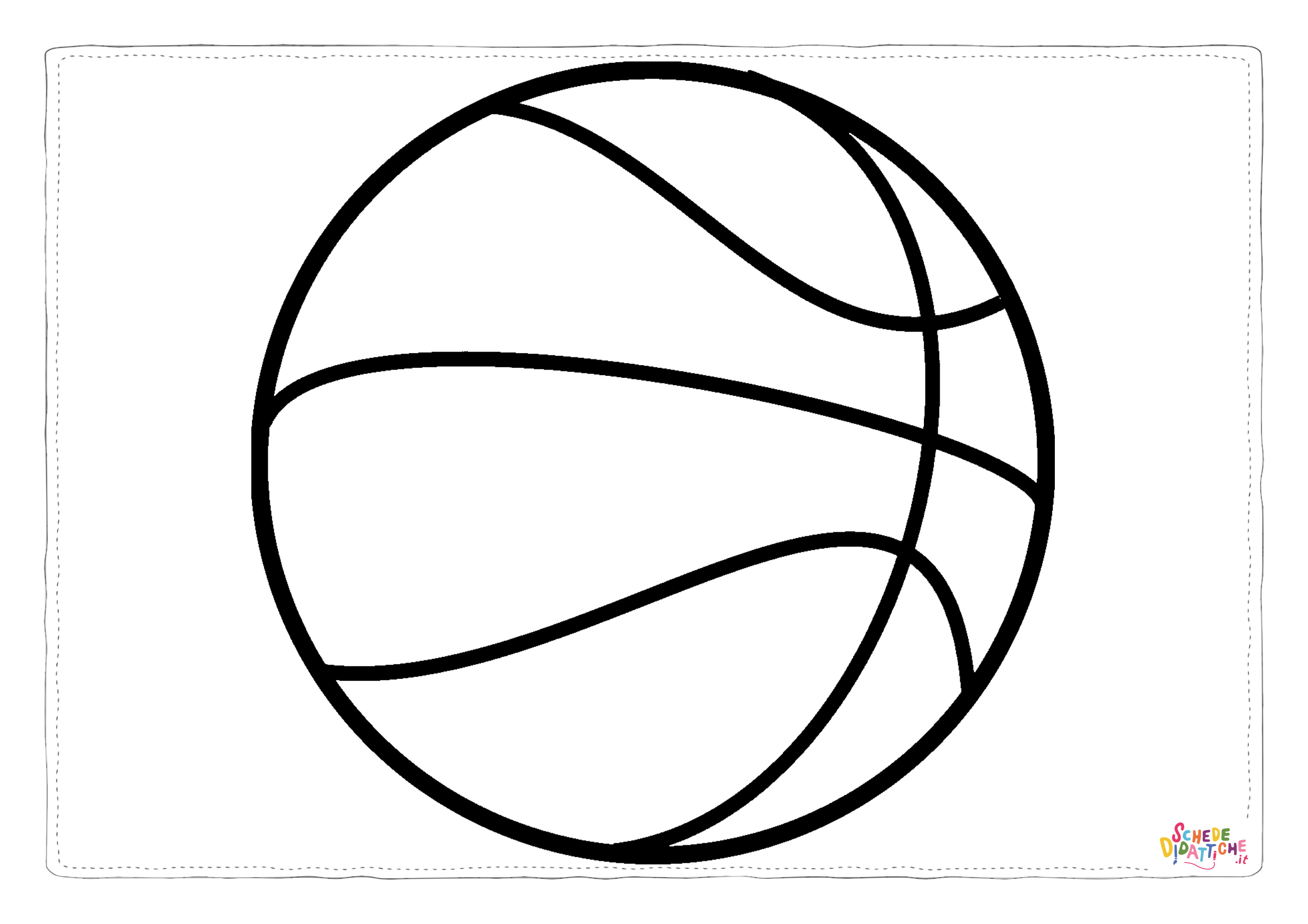 Disegno di basket da stampare e colorare 30