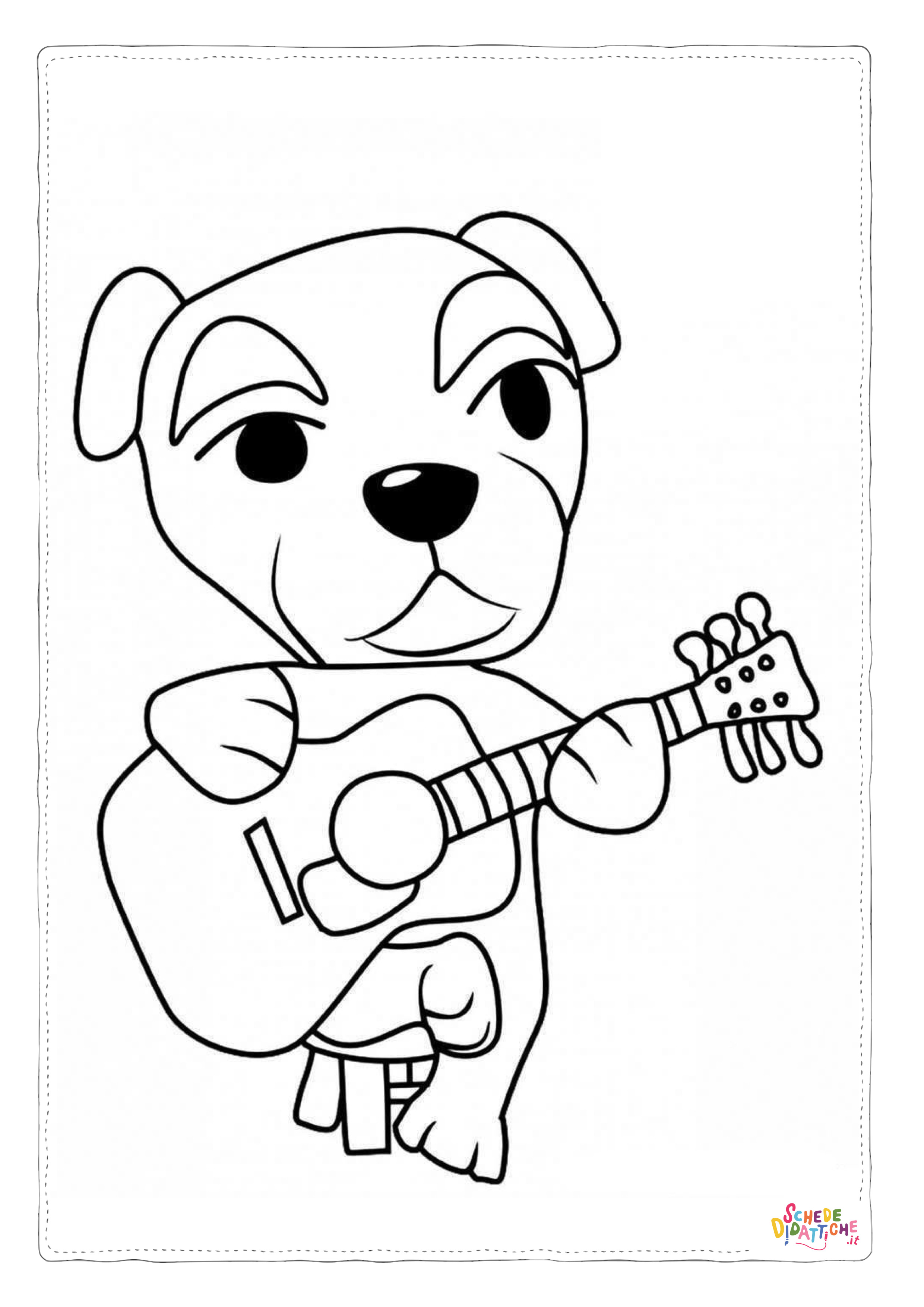 Disegno di musicista da stampare e colorare 13