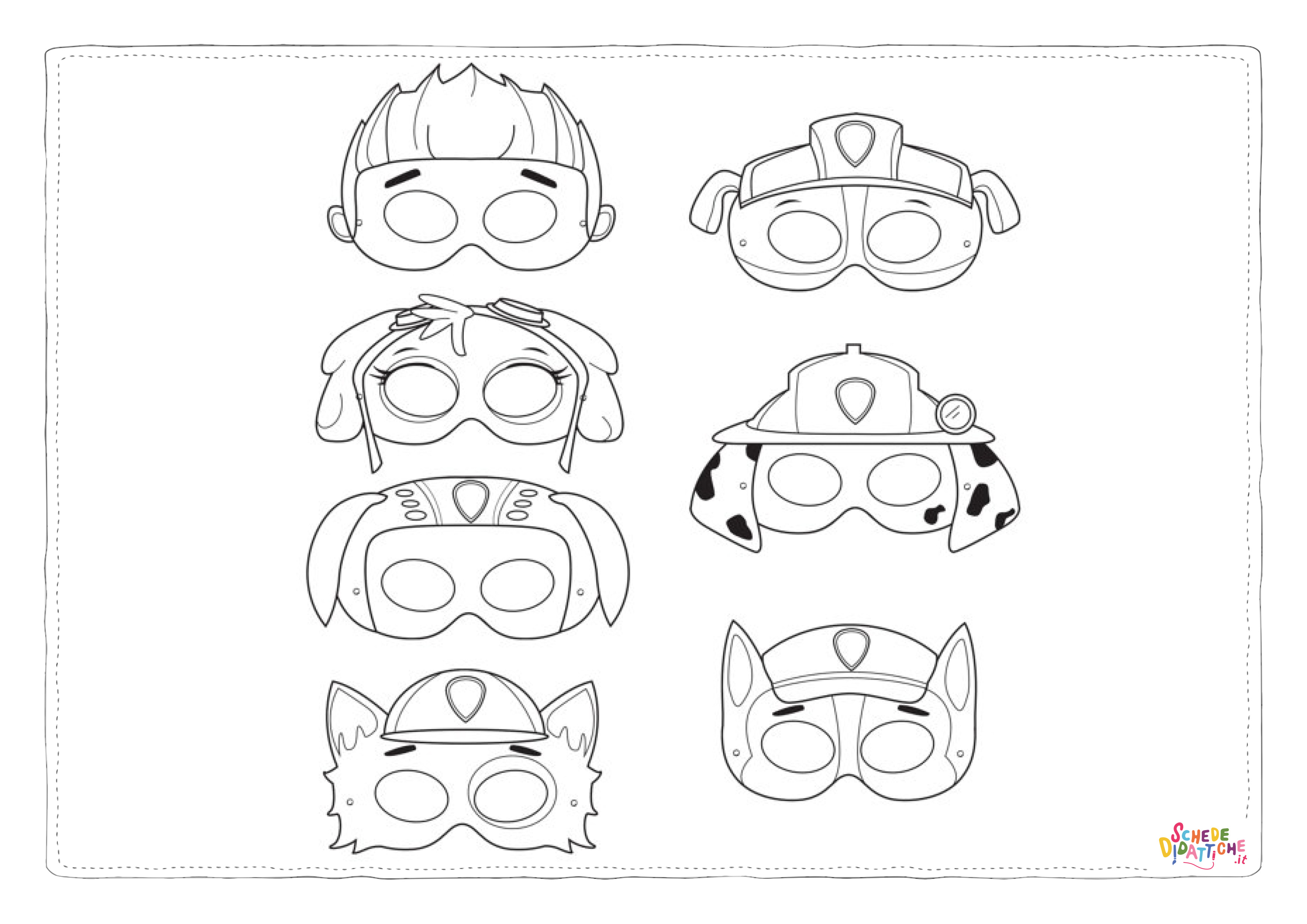 Disegno "Disegno di Paw Patrol - Cane pompiere da stampare e colorare 12" Disegno di Paw Patrol - Cane pompiere da stampare e colorare 12