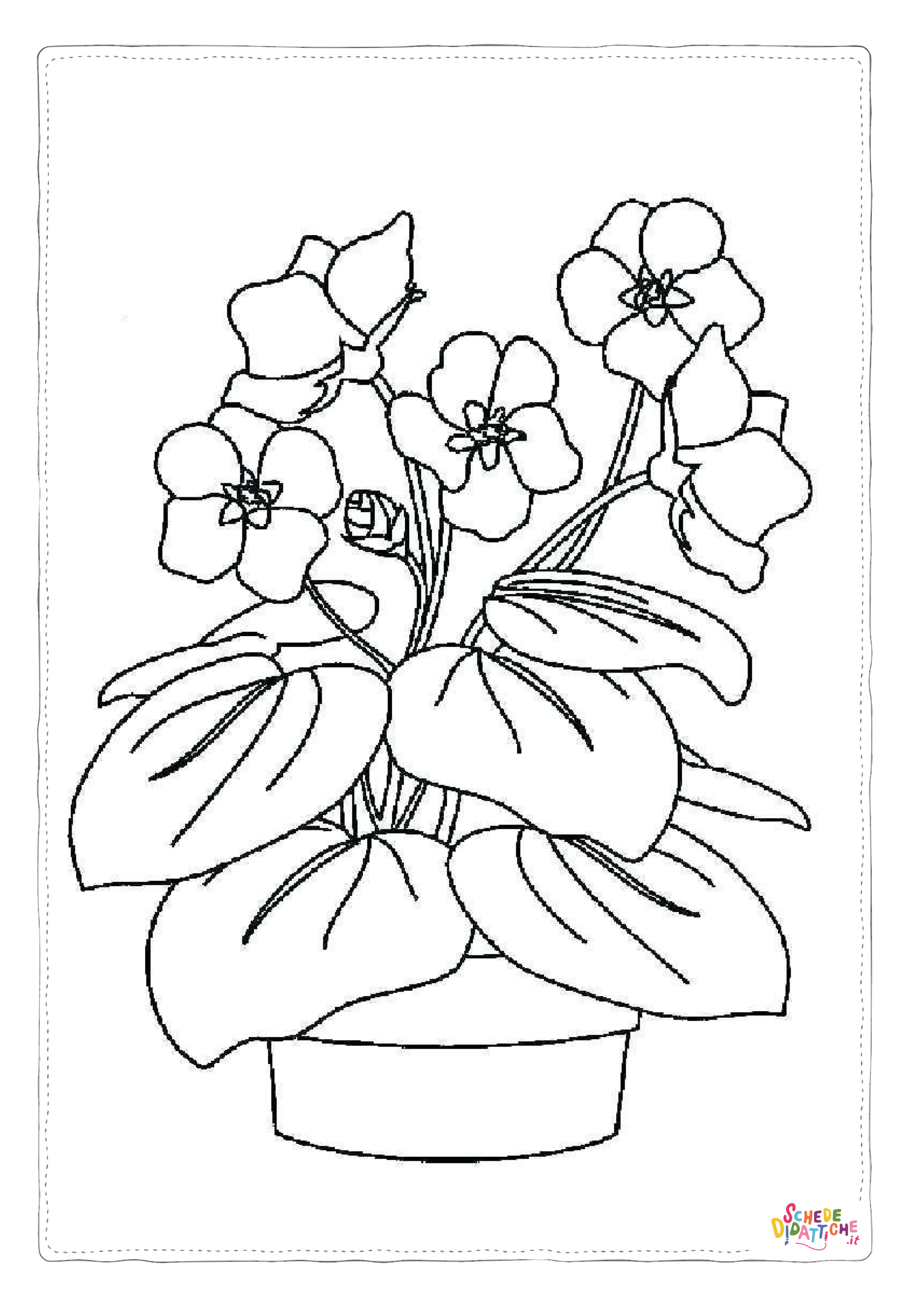 Disegno "Disegno di fiore da stampare e colorare 24" Disegno di fiore da stampare e colorare 24