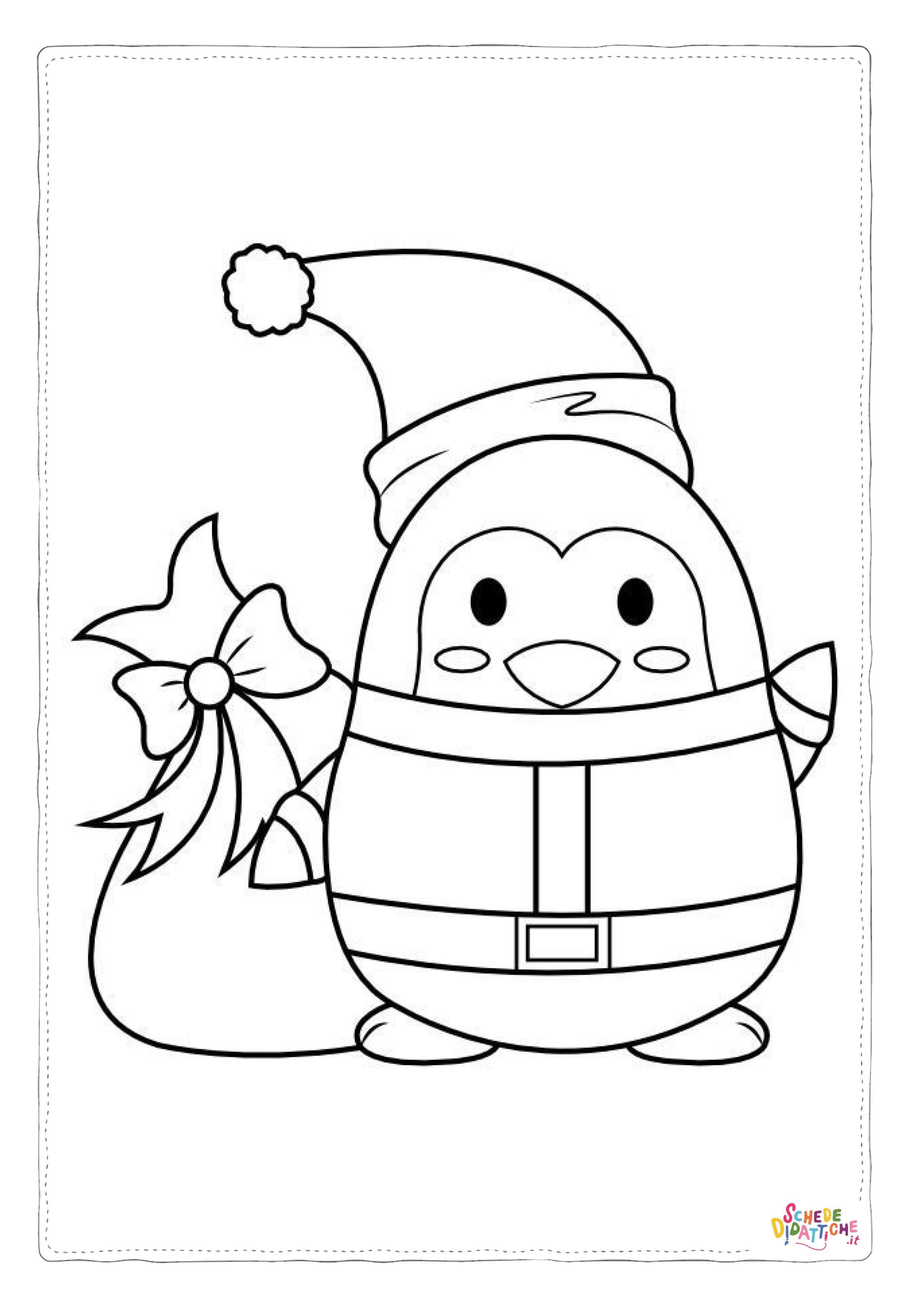 Disegno "Disegno di Babbo Natale da stampare e colorare 315" Disegno di Babbo Natale da stampare e colorare 315