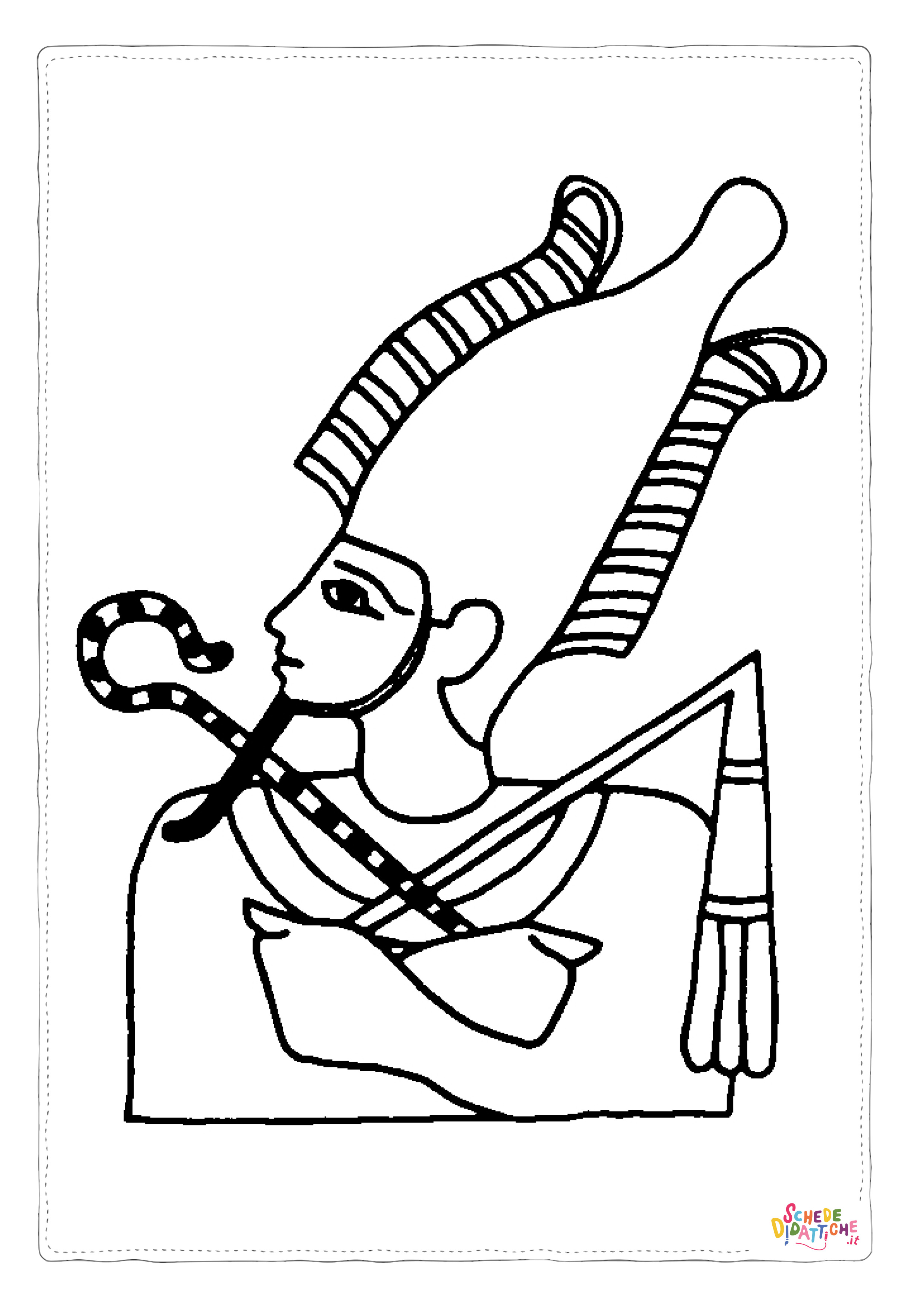 Disegno "Disegno di Impero Egizio da stampare e colorare 11" Disegno di Impero Egizio da stampare e colorare 11