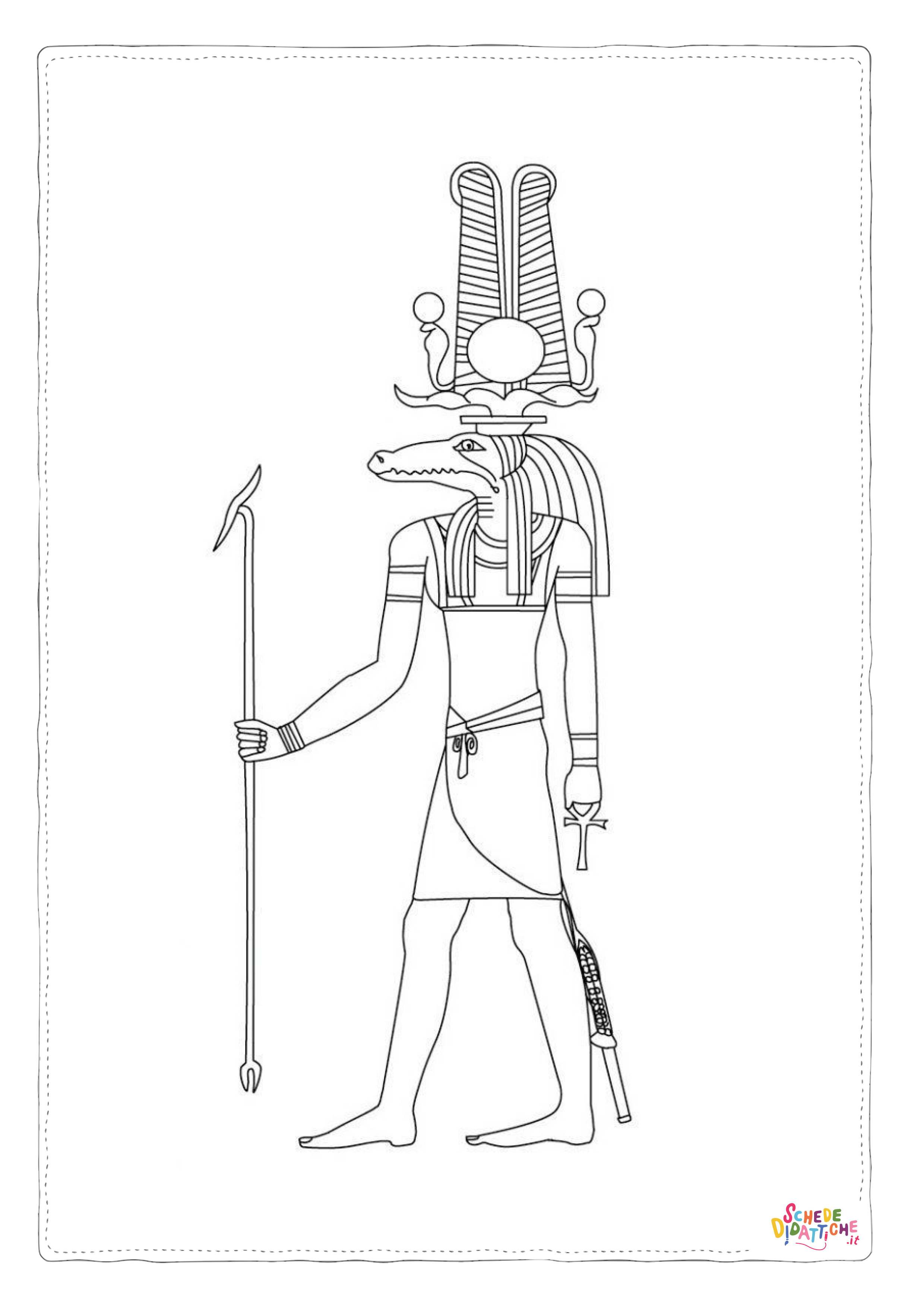 Disegno "Disegno di Impero Egizio da stampare e colorare 55" Disegno di Impero Egizio da stampare e colorare 55