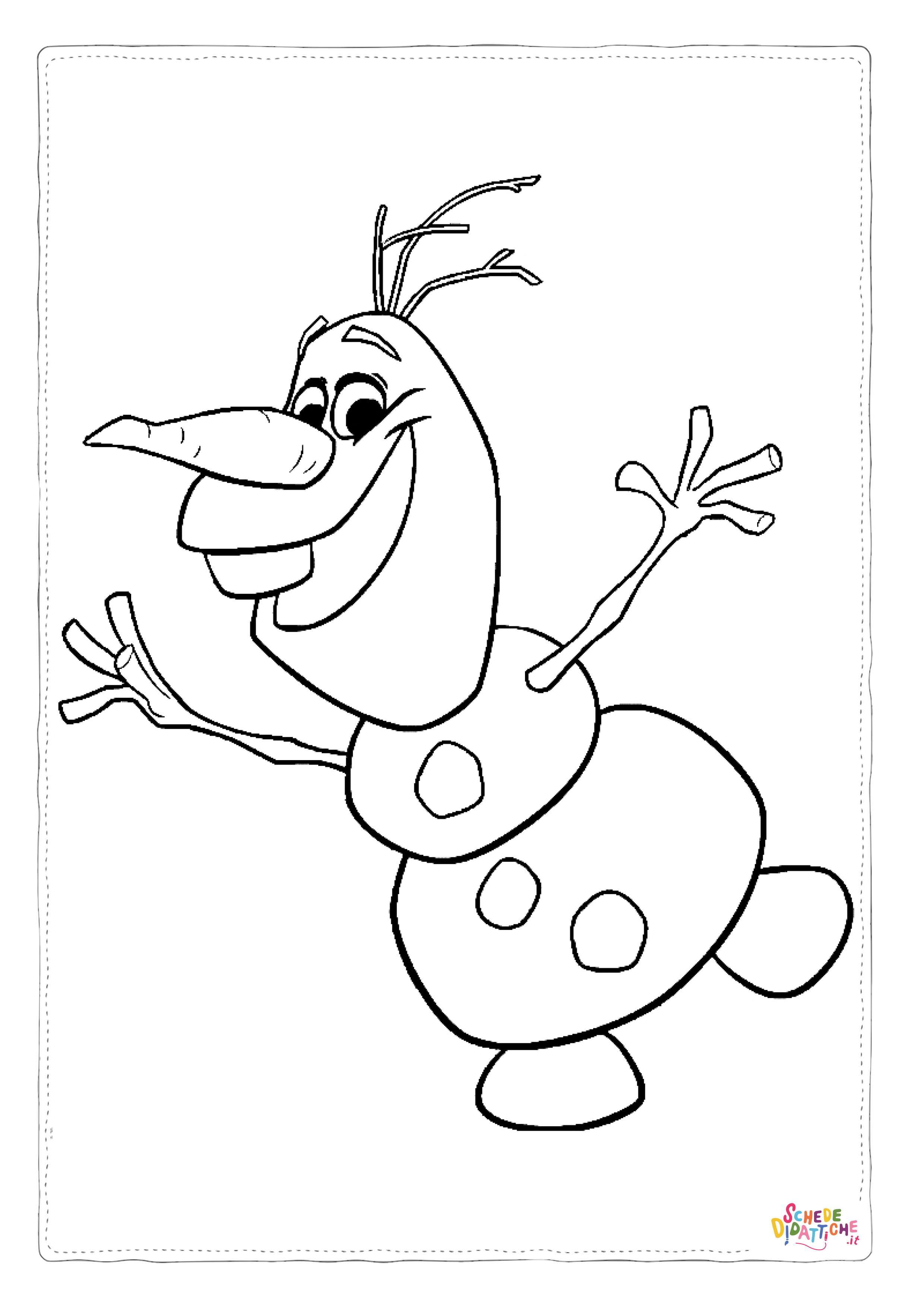 Disegno "Disegno di Frozen da stampare e colorare 6" Disegno di Frozen da stampare e colorare 6
