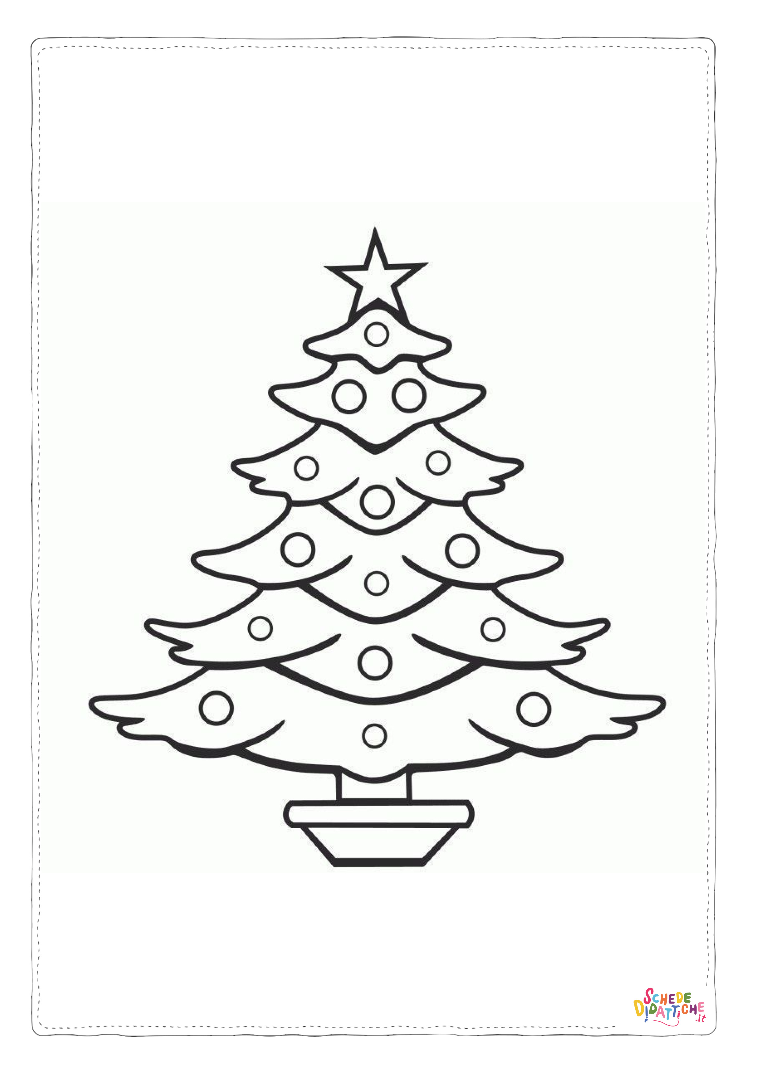 Disegno "Disegno di albero di Natale da stampare e colorare 240" Disegno di albero di Natale da stampare e colorare 240