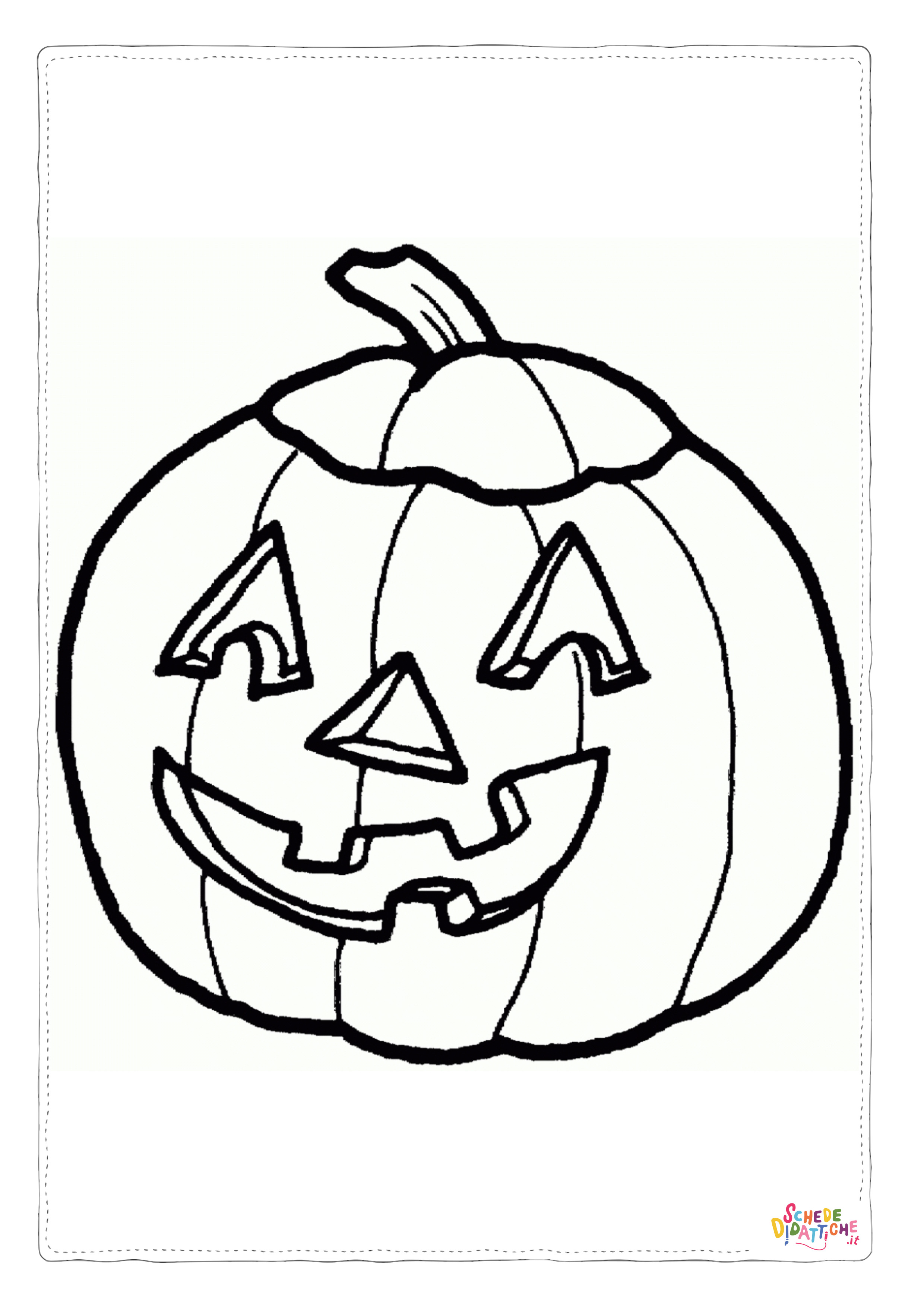 Disegno "Disegno di zucca di Halloween da stampare e colorare 93" Disegno di zucca di Halloween da stampare e colorare 93
