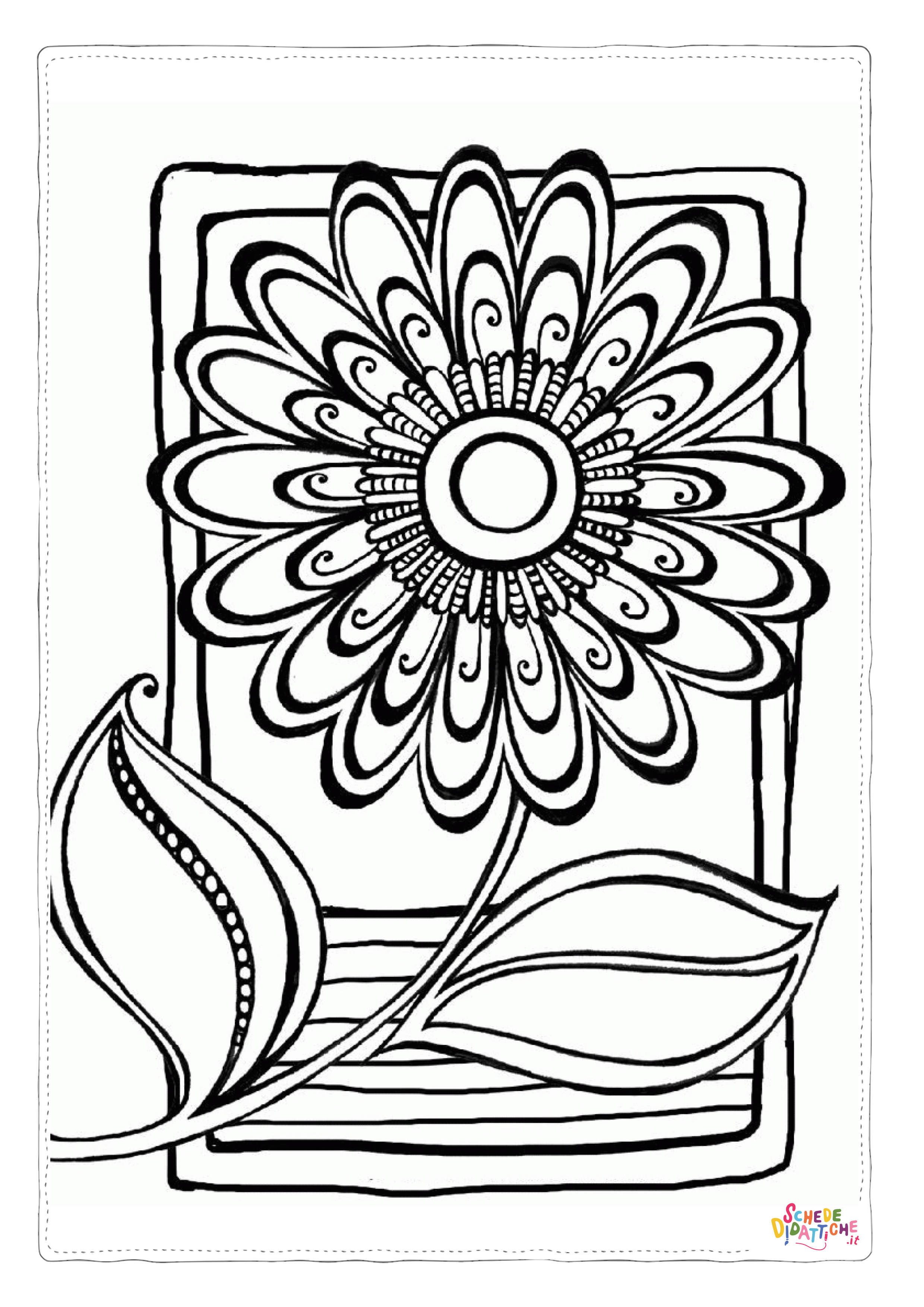 Disegno "Disegno di mandala da stampare e colorare 1247" Disegno di mandala da stampare e colorare 1247